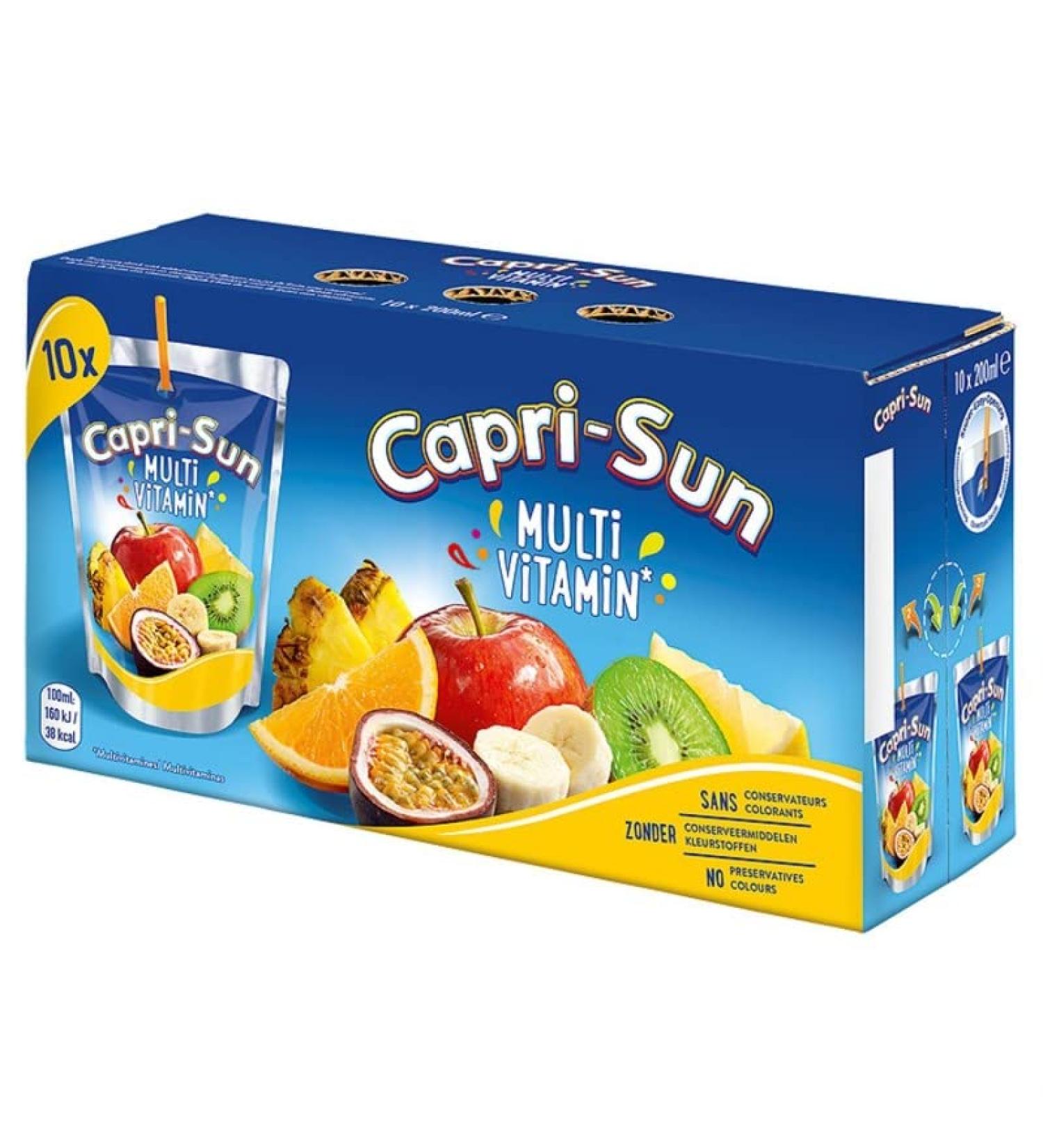 CAPRI SUN - Multivitamin Fruit Drink Mini-Pockets 10X20Cl - Unit Price - Buy Online on GoSupps.com
