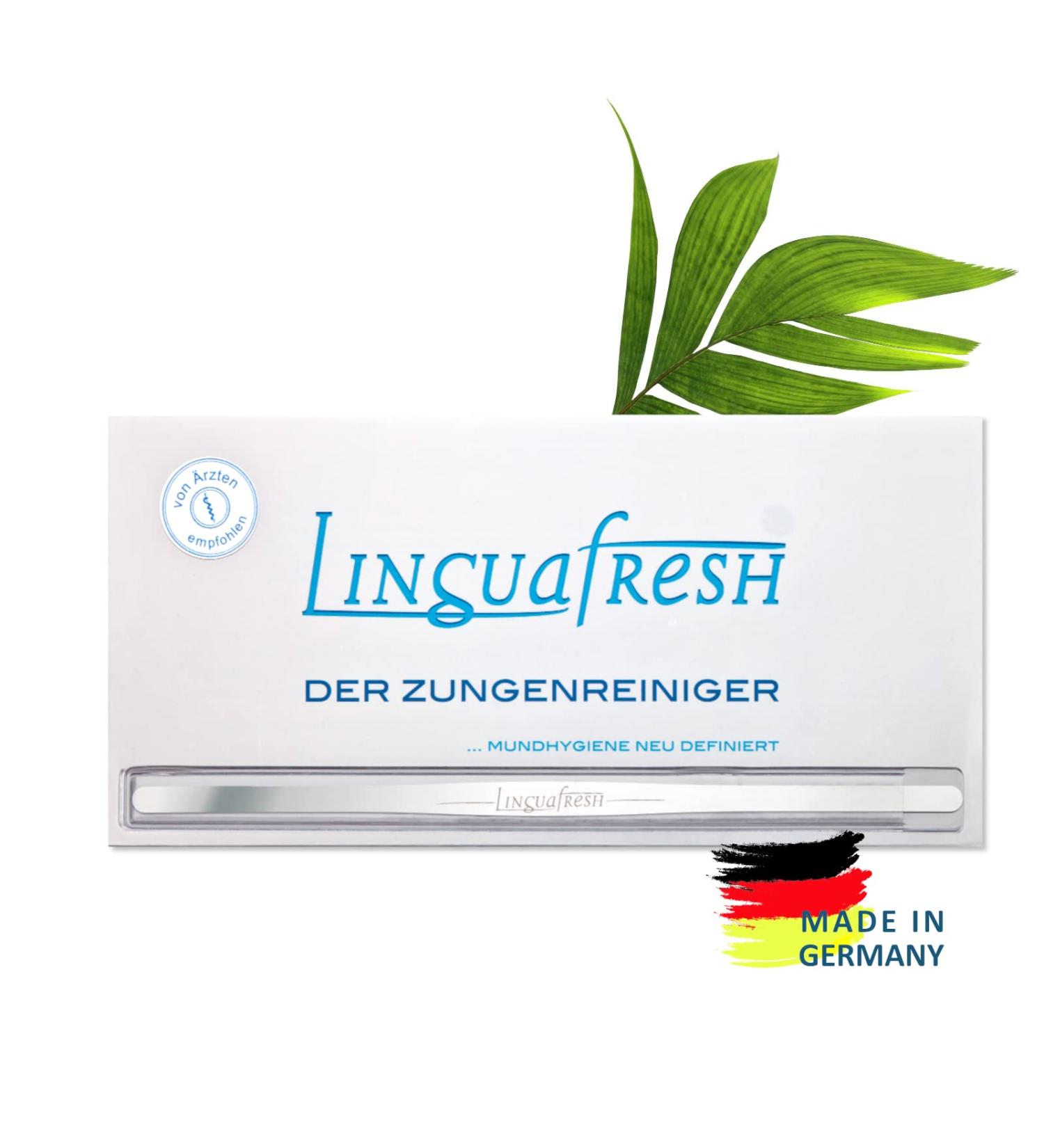 Buy LinguafreshSLIM Stainless Steel Tongue Cleaner & Scraper - Rust-Proof Ergonomic Design with Carrying Case - International Shipping Available! - Buy Online on GoSupps.com