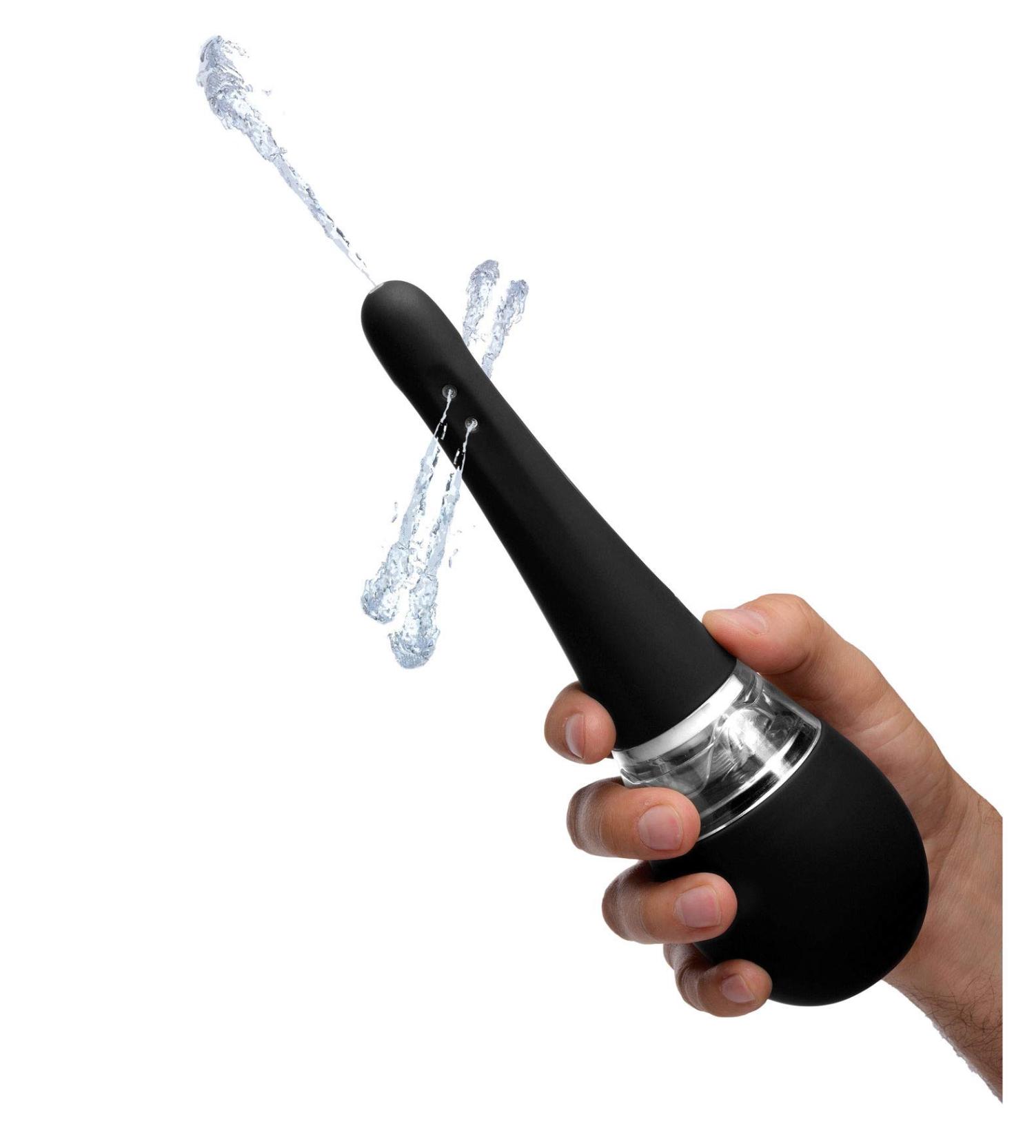 Cleanstream Electric Rechargeable Auto Spray Enema Bulb - 5 Jet Openings Anti Back-Flow Phthalate-Free Silicone Easy Clean & Water Resistant | International Shipping - Buy Online on GoSupps.com