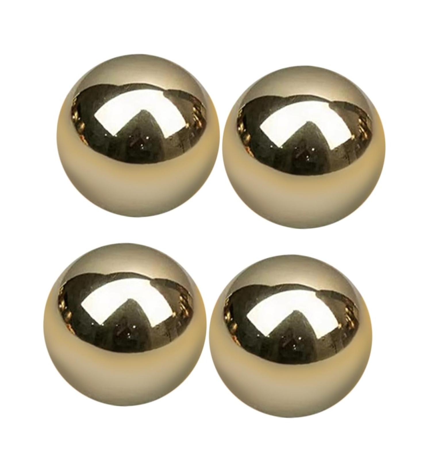 Magiclulu 4-Piece Brass Massage Balls | Baoding Fitness Balls for Stress Relief & Wellness - Buy Online on GoSupps.com