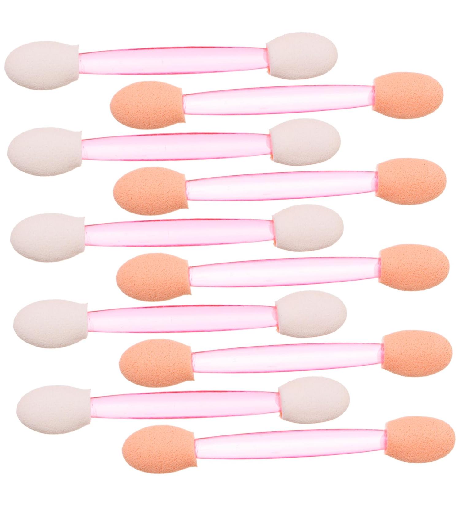 MUSISALY 100pcs Eye Shadow Stick Double Ended Makeup Brush Sponges Makeup Comestic Mini Para Emulsion Pink 6.20X0.50X0.50CM Pink - Buy Online on GoSupps.com