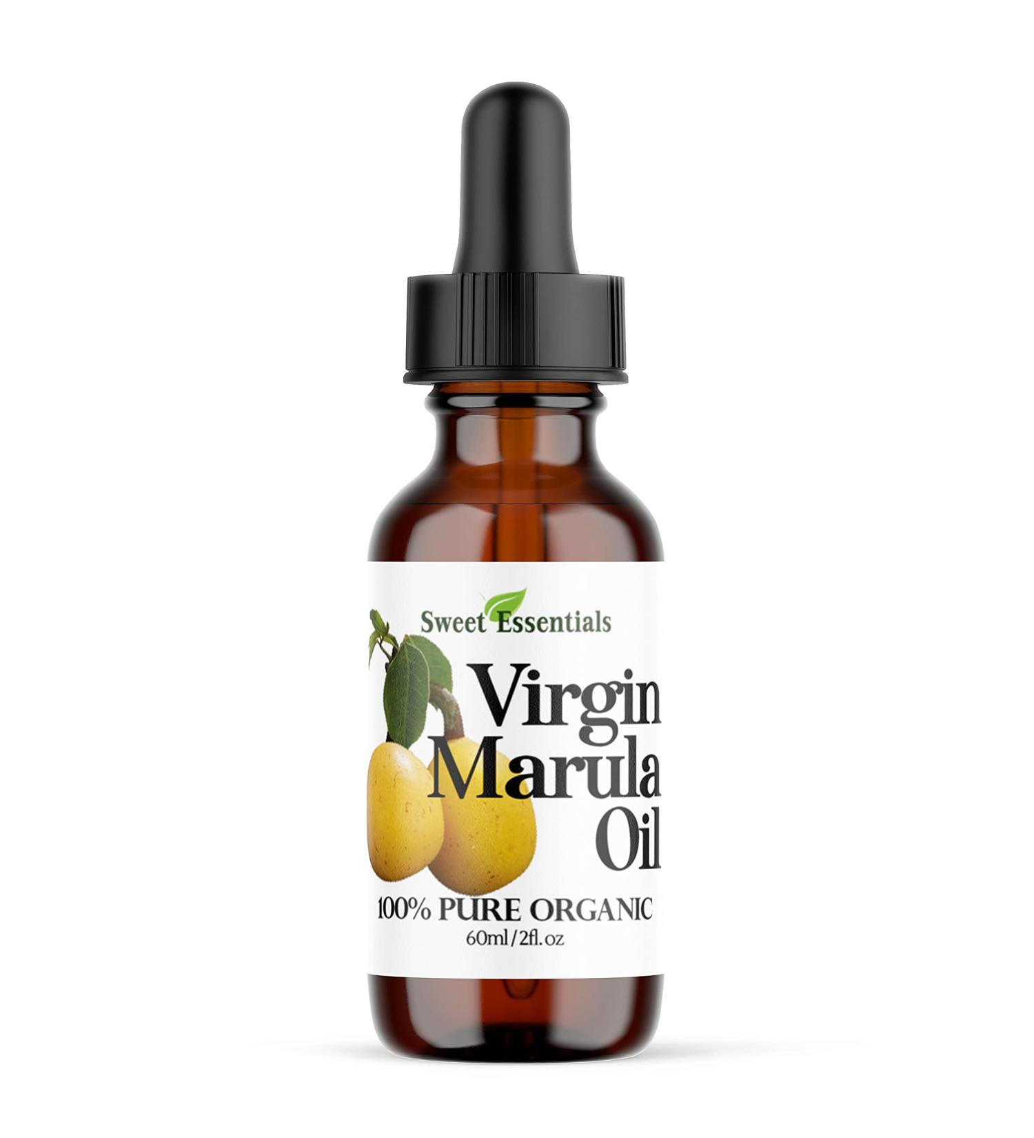 Organic Unrefined Marula Oil | Glass Bottle | Imported From South Africa | 100% Pure | Cold Pressed | Extra Virgin | For Hair Skin & Nails | Non-GMO | Fair Trade (2 fl oz Glass Bottle) 1 Fl Oz (Pack of 1) - Buy Online on GoSupps.com