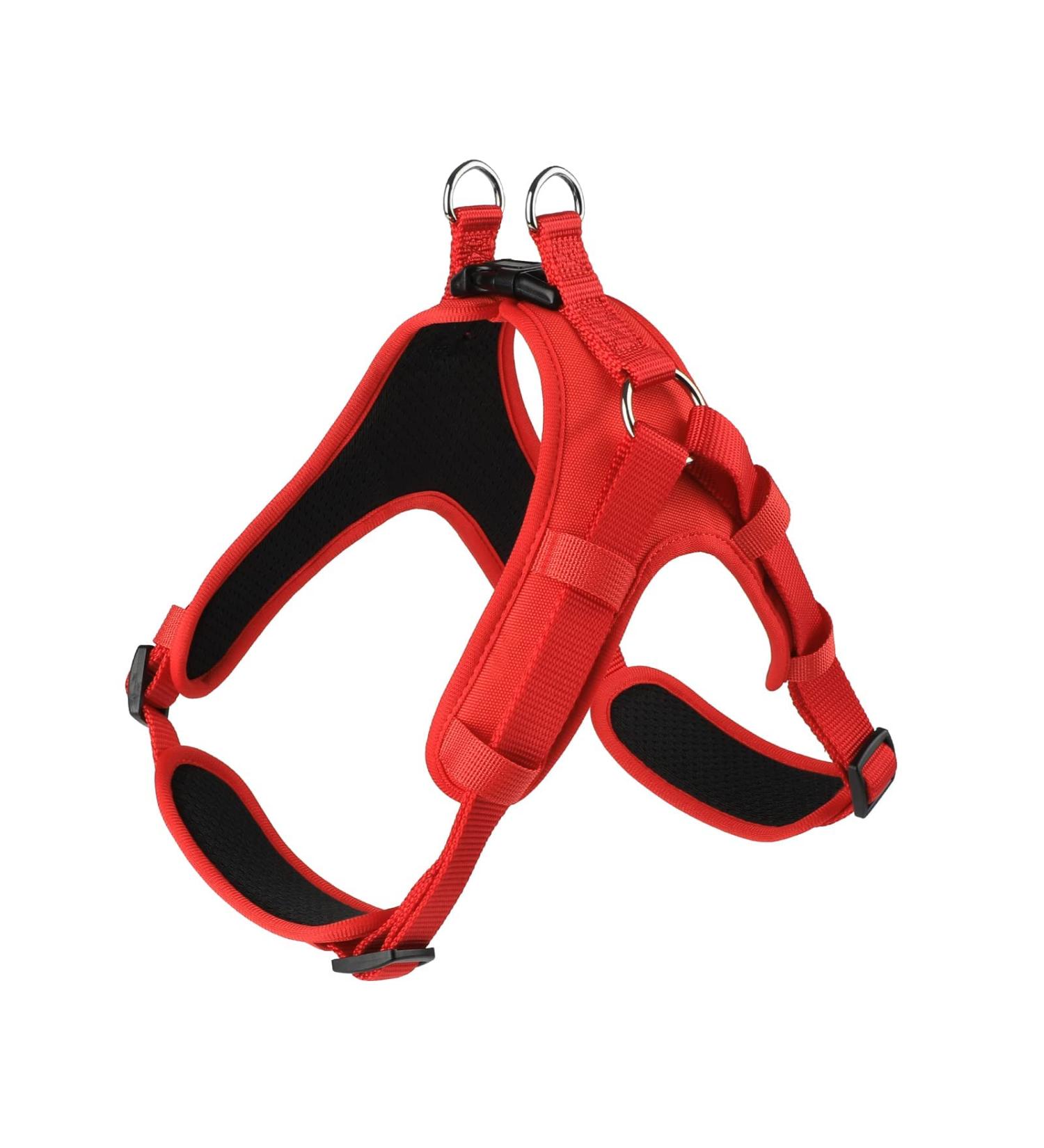 Adjustable Breathable Dog Harness for Small Medium Large Dogs - Red (45-66cm) - Buy Online on GoSupps.com