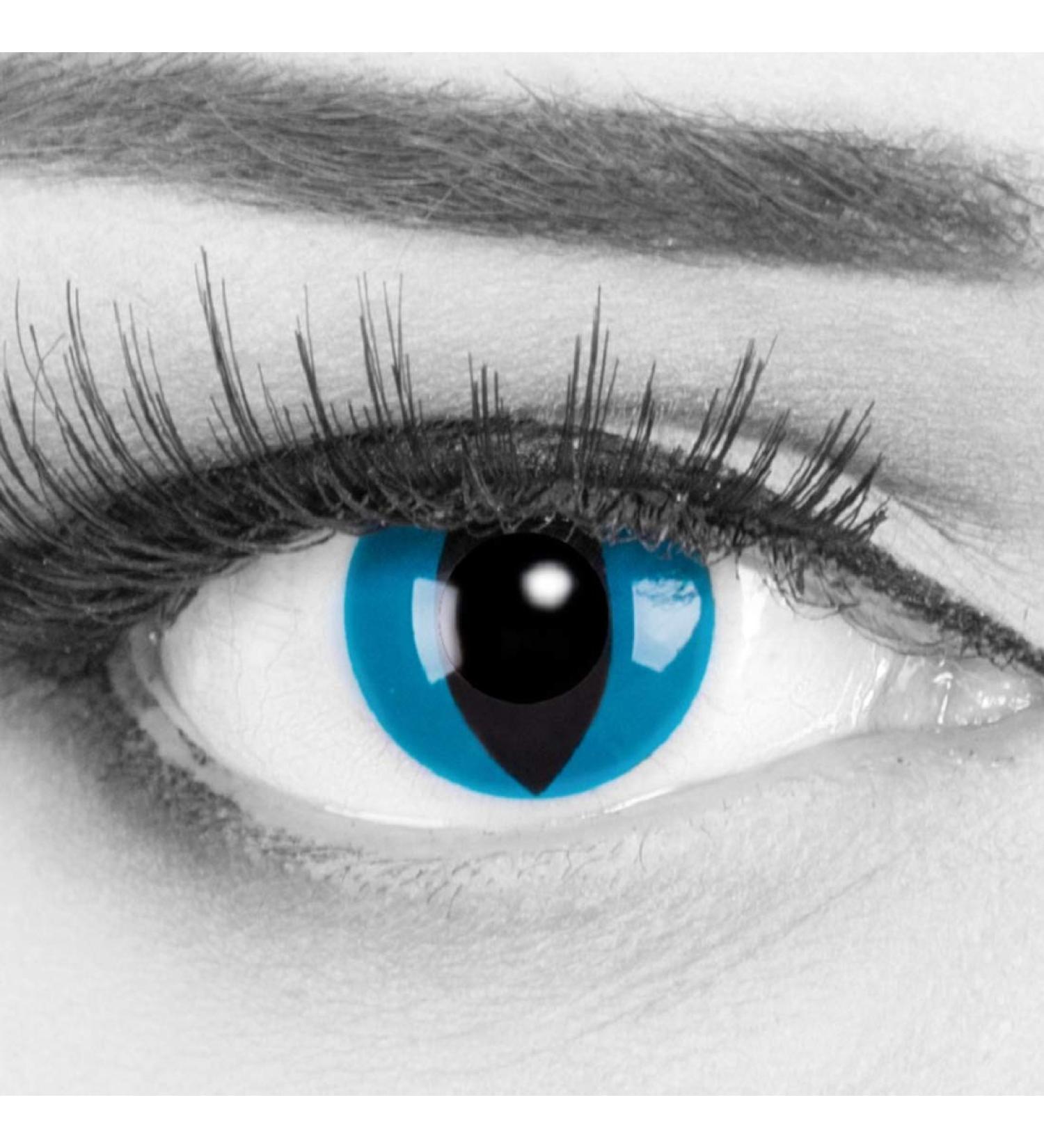 Funnylens Mystic Cat Year Contact Lenses - Colored Crazy Fun for Halloween & Carnival | Free Lens Containers - Buy Online on GoSupps.com