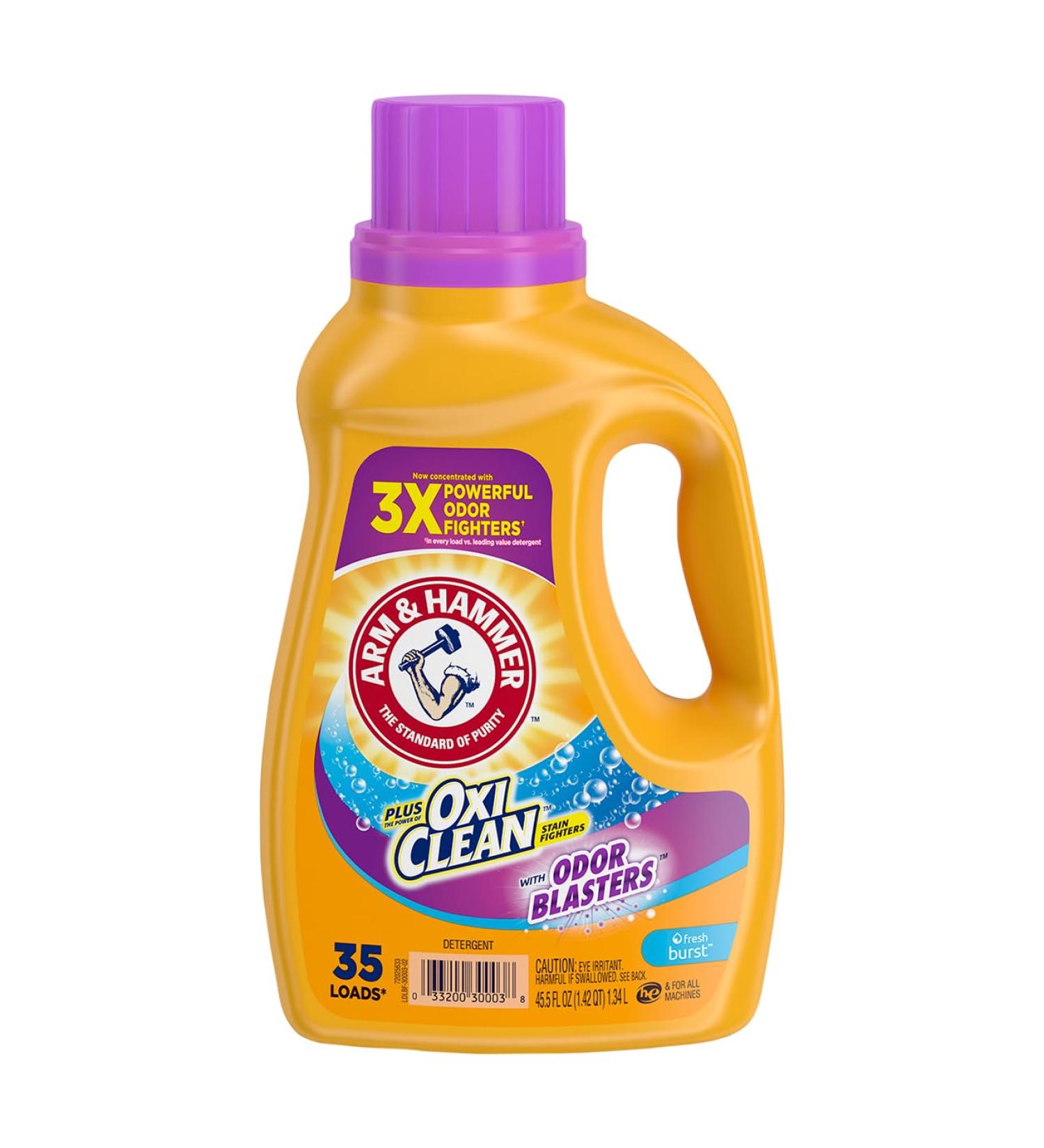 Arm & Hammer Plus Oxiclean Odor Blasters Fresh Burst 35 Loads Liquid Laundry Detergent 45.5 Fl Oz