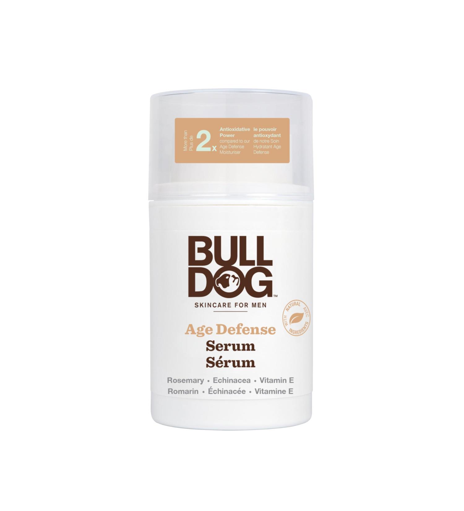 Bulldog Skincare Age Defense Moisturizing Serum for Men 50 Milliliters - Buy Online on GoSupps.com