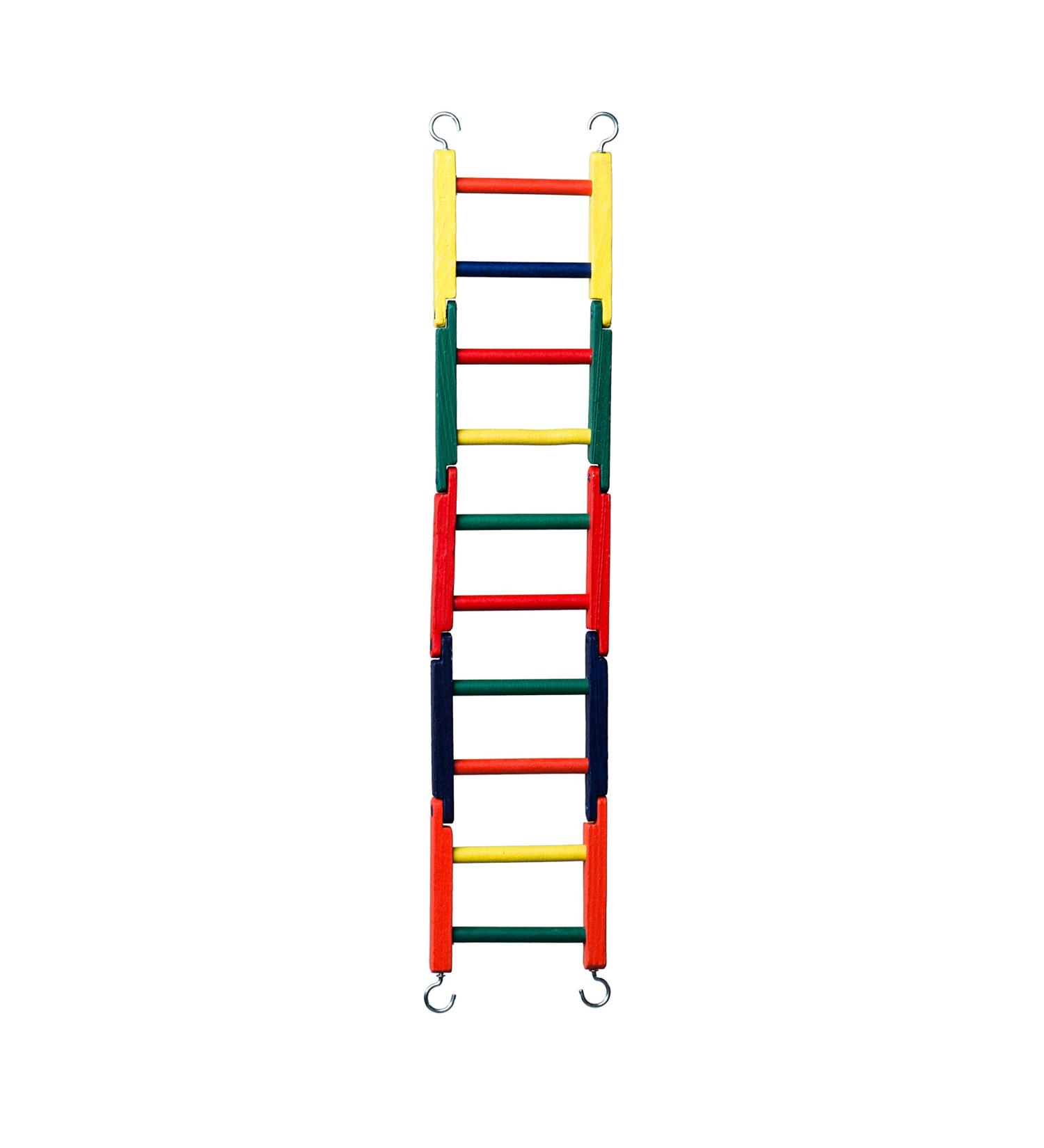 Prevue Pet Products Carpenter Creations Jointed Wood Ladder, 20", Multicolor (1140M)