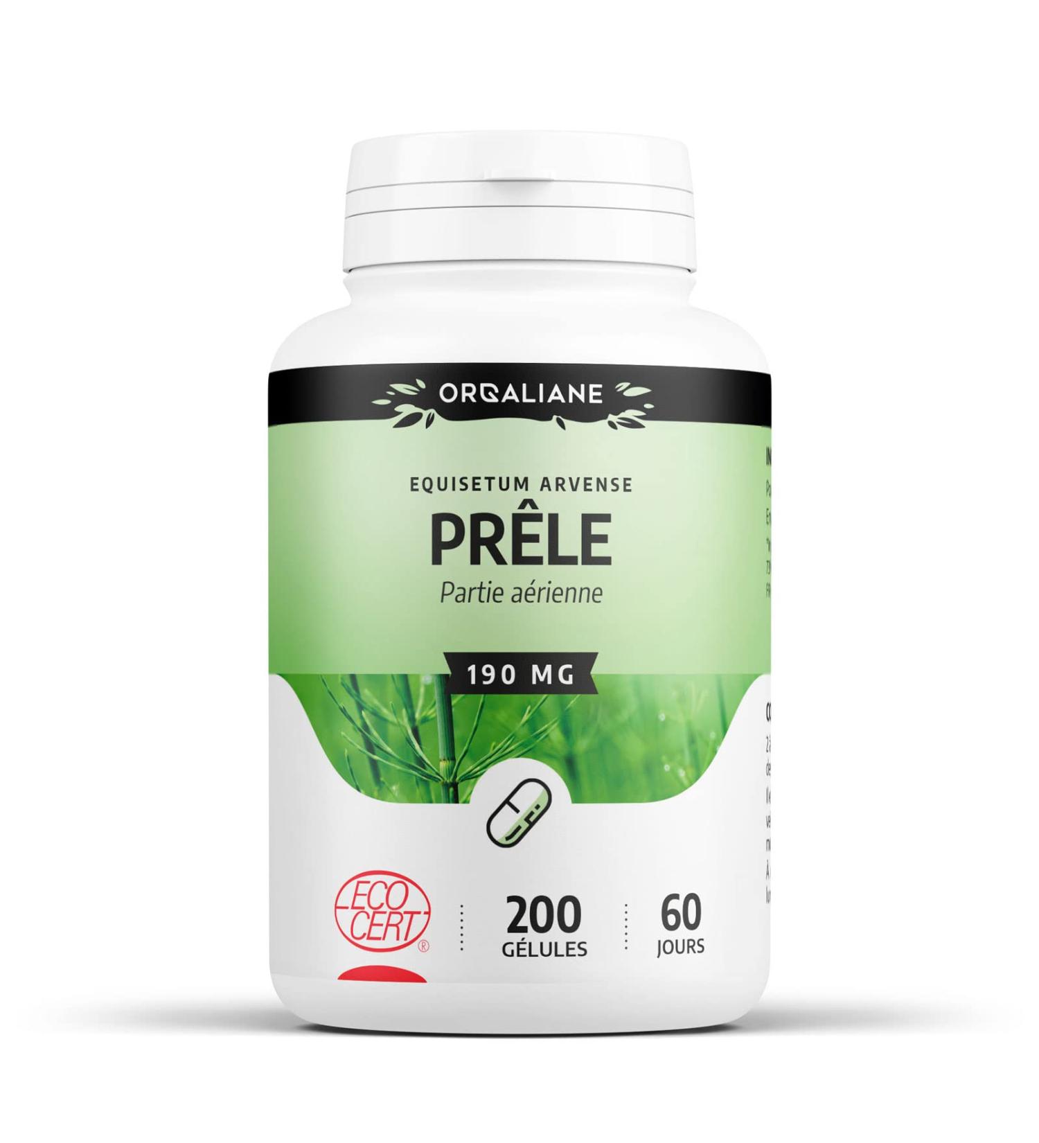 Organic Horsetail 190 mg - 200 capsules - Orgaliane - Buy Online on GoSupps.com