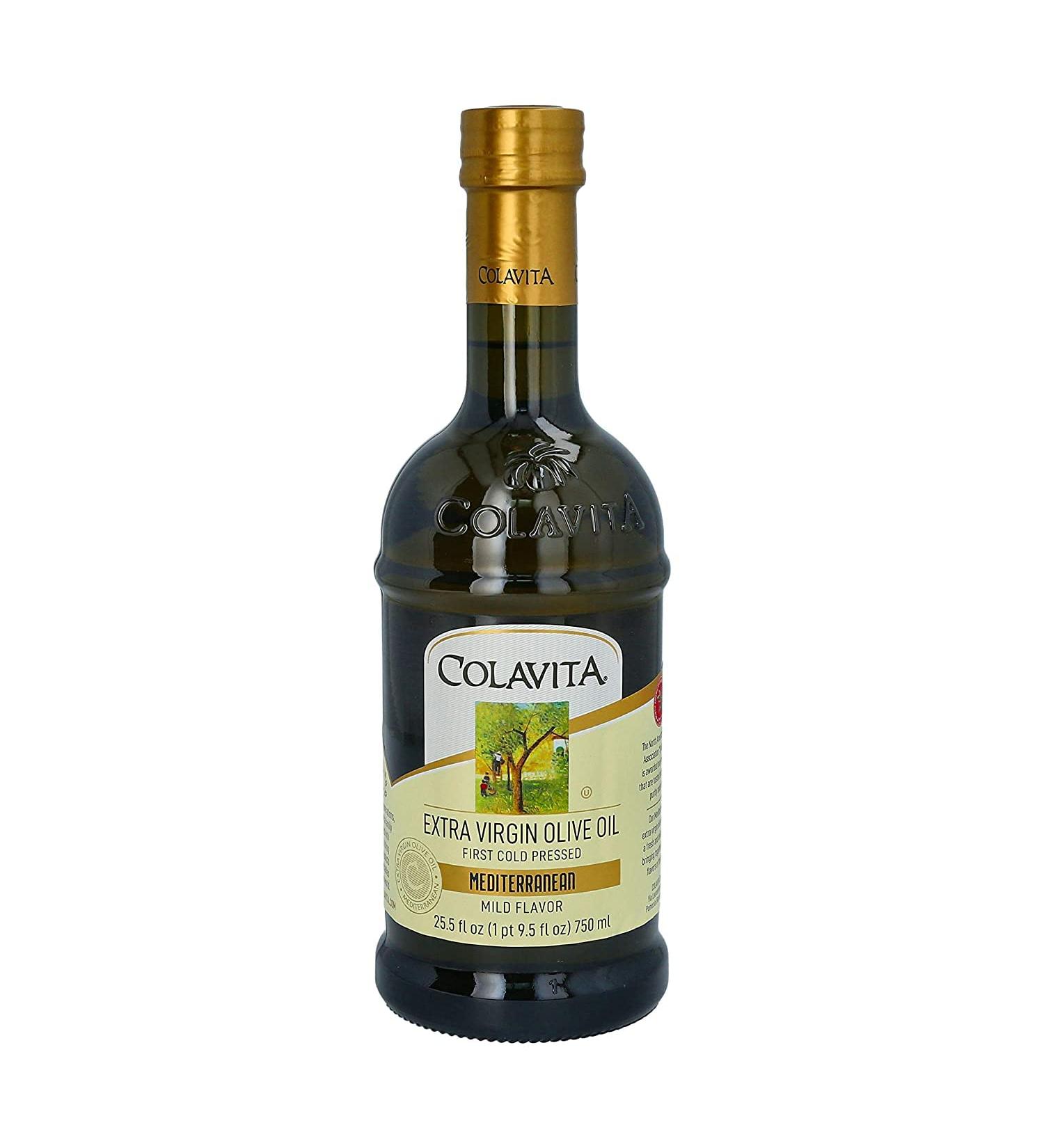 Colavita Mediterranean Extra Virgin Olive Oil 25.5oz - Premium Quality & Flavor - Buy Online on GoSupps.com