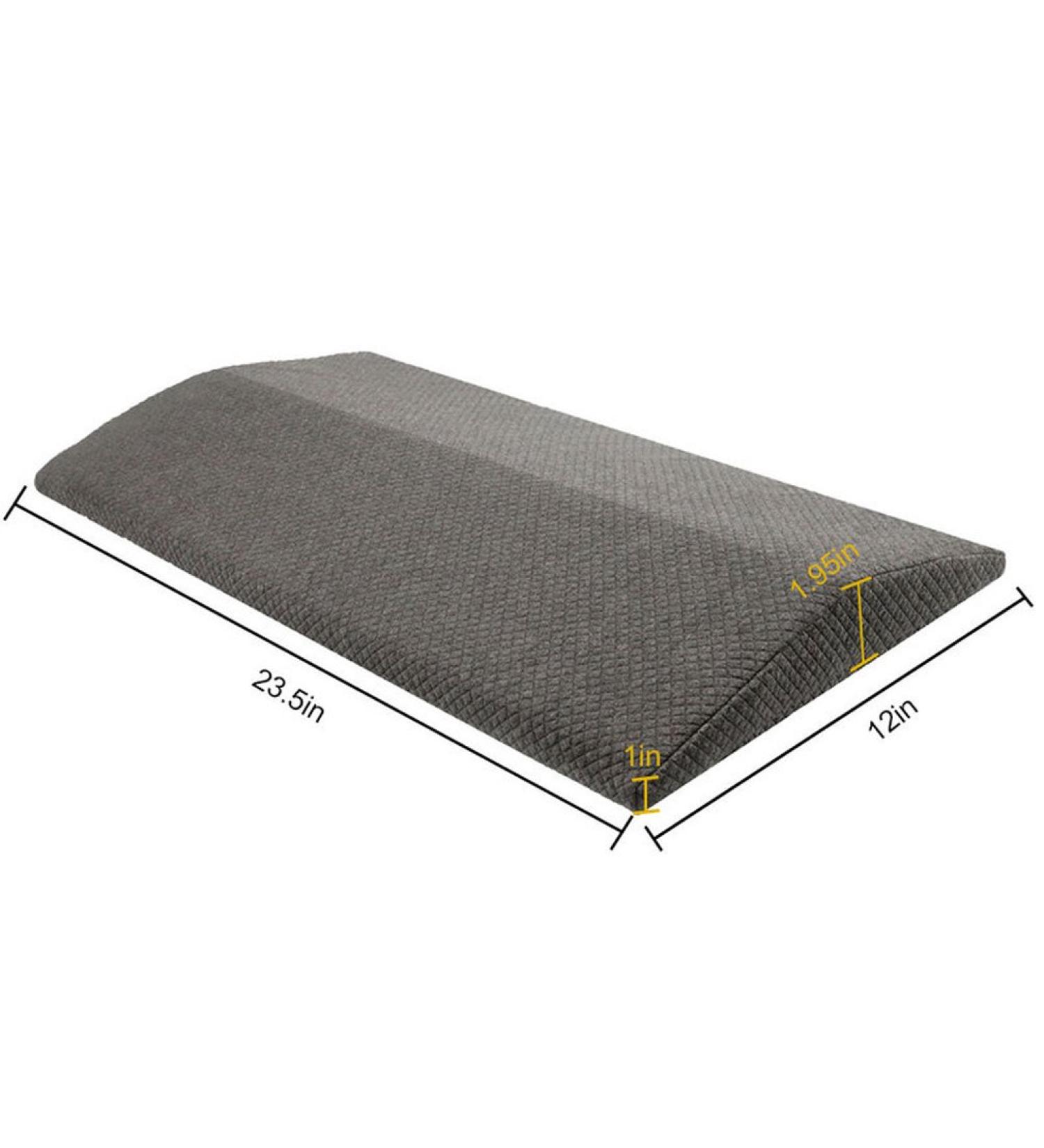 Sleeping Pillow - Memory Foam Lumbar Support Wedge Pillow Slow Rebound Memory Cotton Lumbar Cushion for Pregnant Women 23.5 * 12 Inch C - Buy Online on GoSupps.com