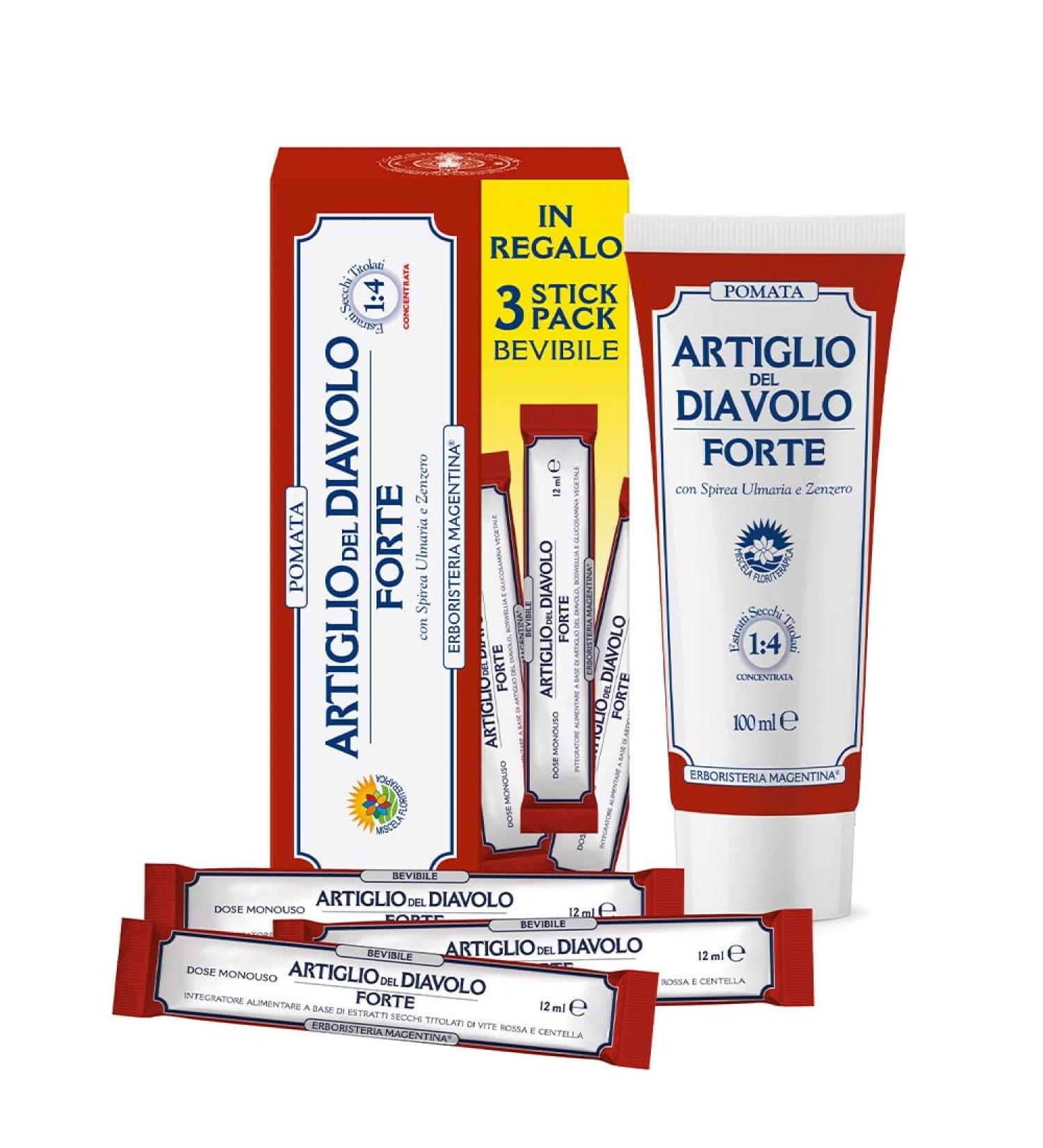 Herbalist Magentina Devil's Claw Strong Ointment + 3 Drinking Sticks 100 ml