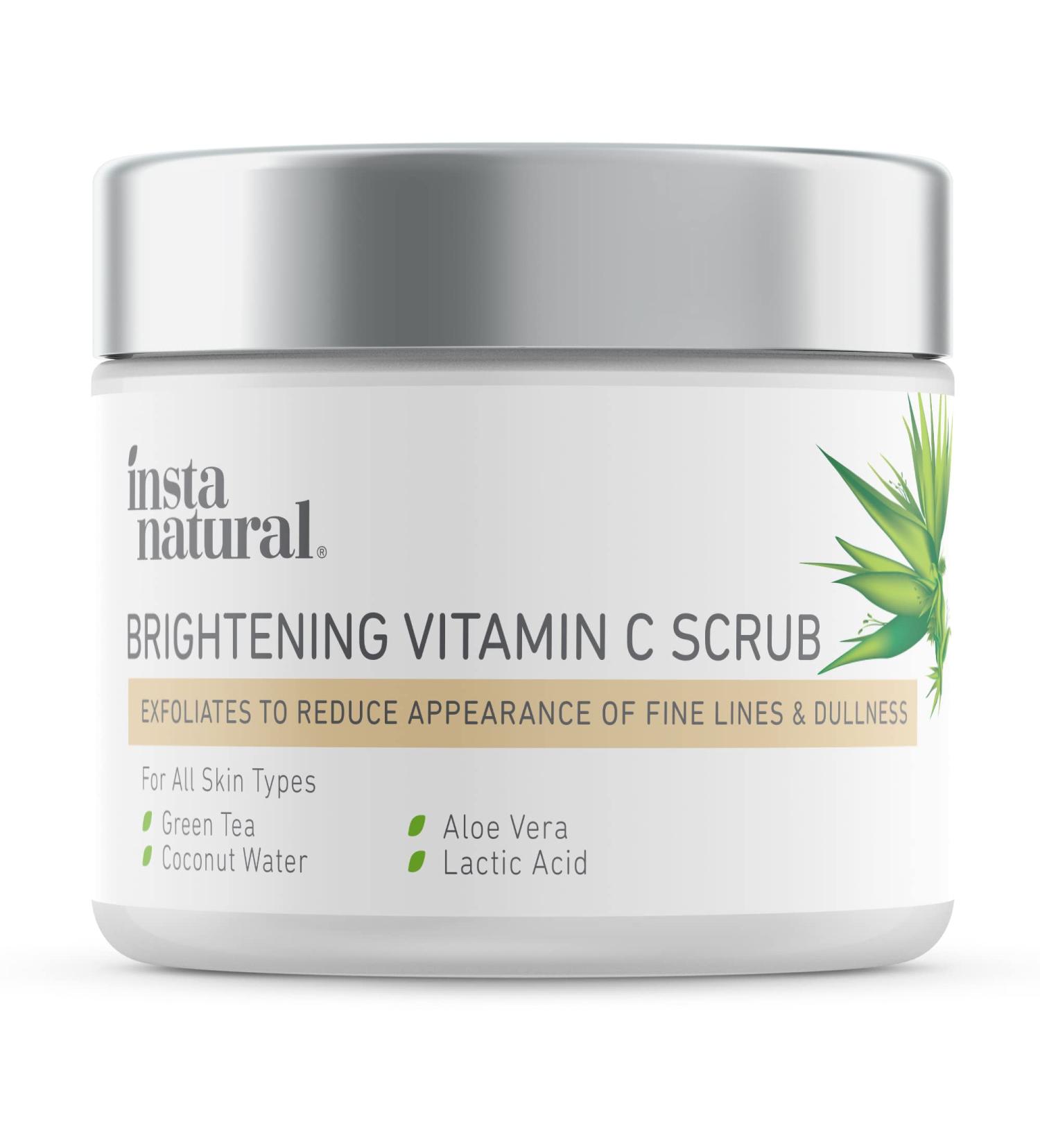 InstaNatural Brightening Vitamin C Scrub 2 oz â€“ Radiant Skin Exfoliator - Buy Online on GoSupps.com
