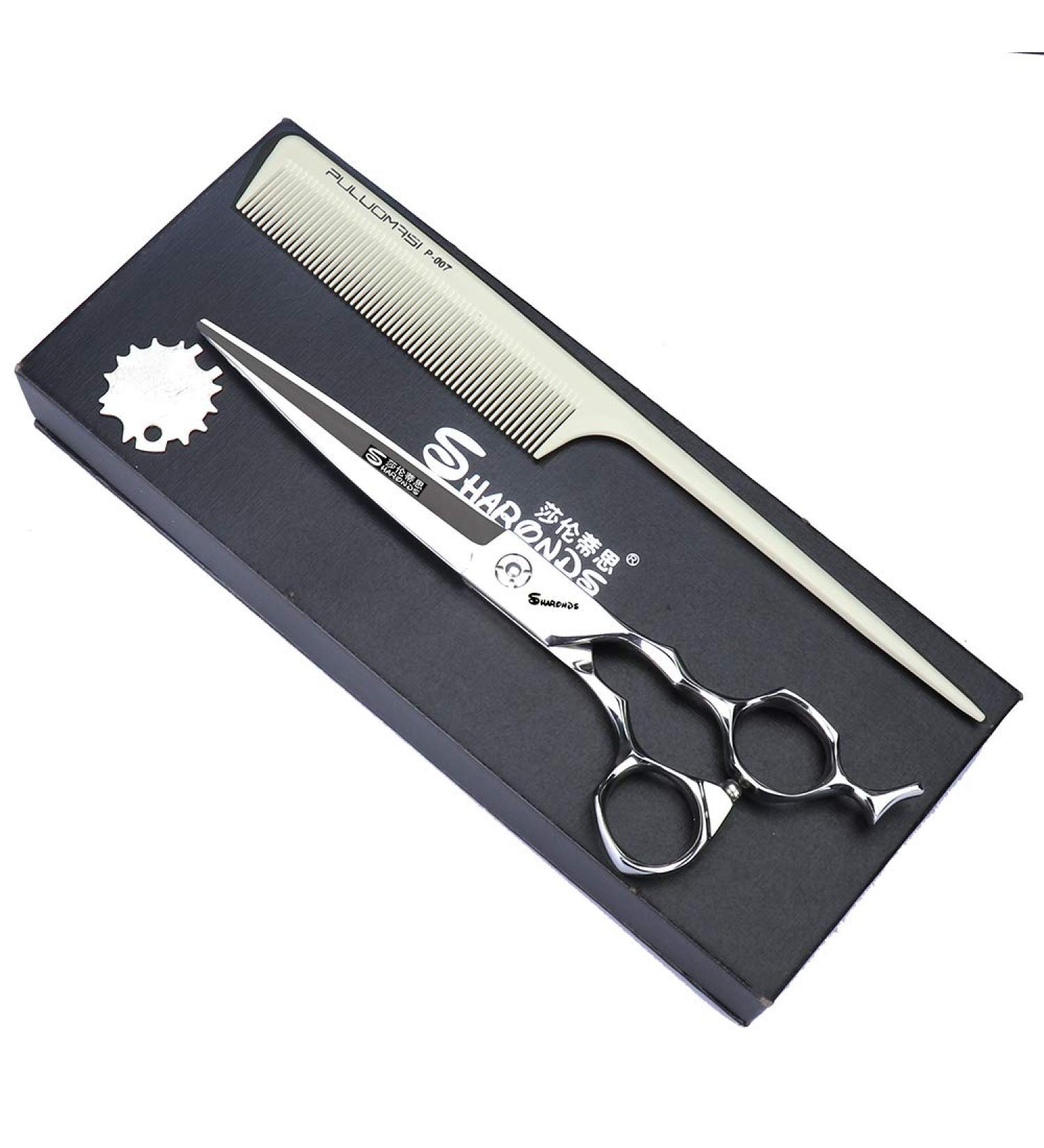 7 Inch Axemoore Professional Hairdressing Scissors with Comb Adjustment - Premium Flat Scissors for Precision Cutting - Buy Online on GoSupps.com