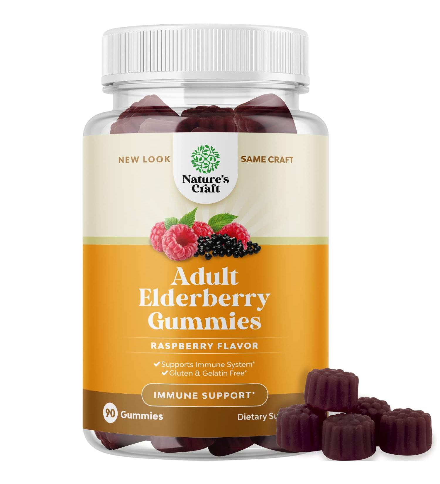 Immunity Boosting Halal Black Elderberry Gummies with Zinc and Vitamin C for Adults - Antioxidant Supplement for Joint Support - Buy Online on GoSupps.com