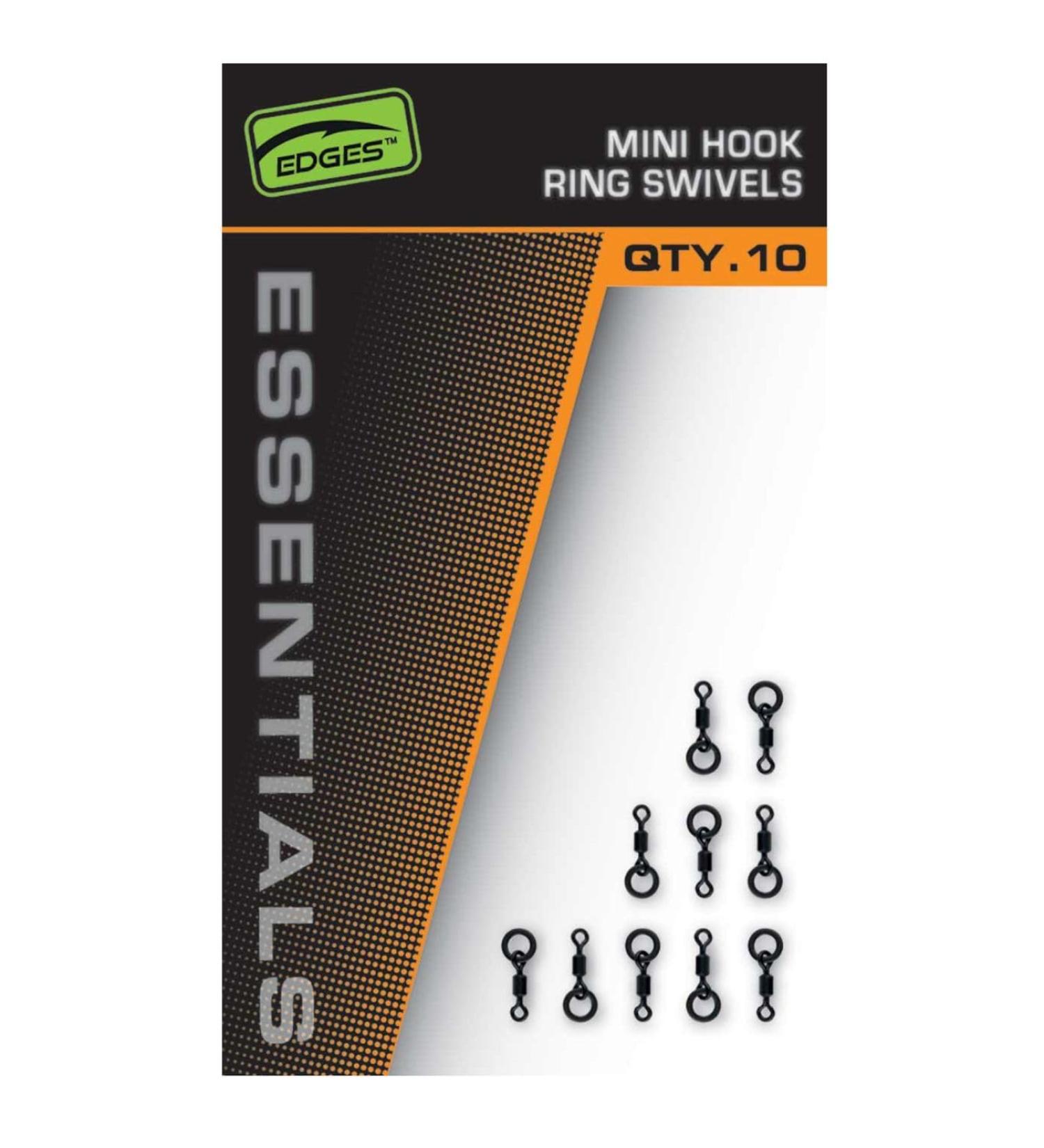 Fox Edges Mini Hook Ring Swivels - 10 ring swivels swivels for various carp rigs carp accessories
