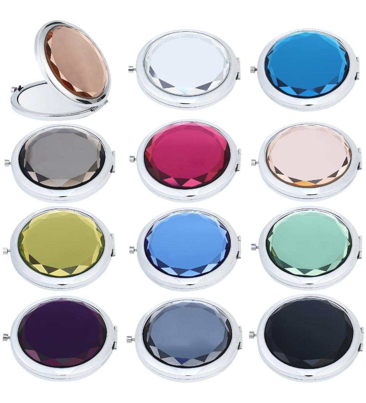 Cuskena Getinbulk Compact Mirror Set - Round Makeup Mirror for Purse - Pack of 12 Pcs (12-Color) - Buy Online on GoSupps.com