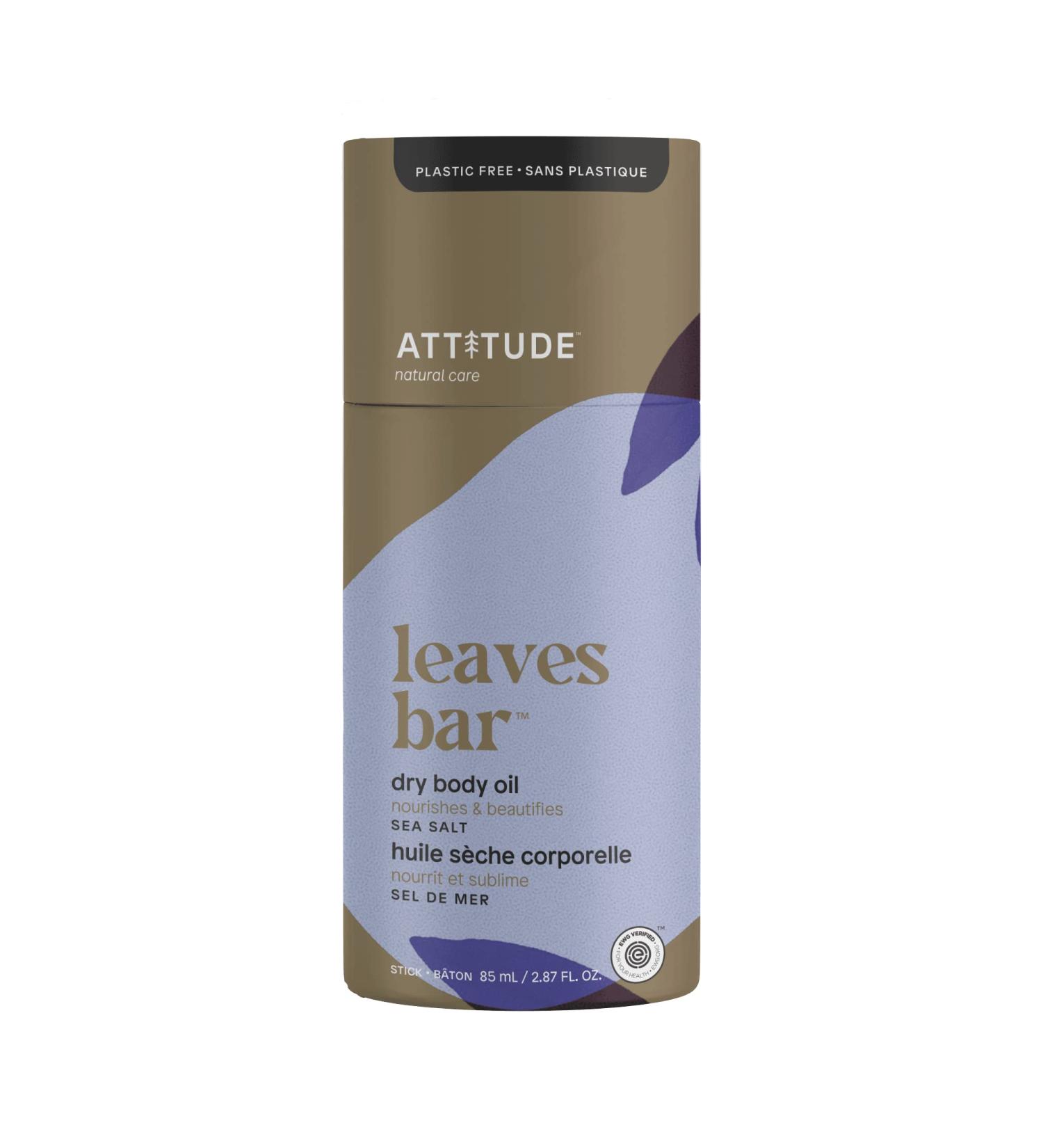 ATTITUDE Dry Body Oil 2.87 Fl Oz - EWG Verified, Plastic-Free, Vegan & Cruelty-Free Beauty Product with Sea Salt - Plant and Mineral-Based Ingredients (Pack of 1) - Buy Online on GoSupps.com