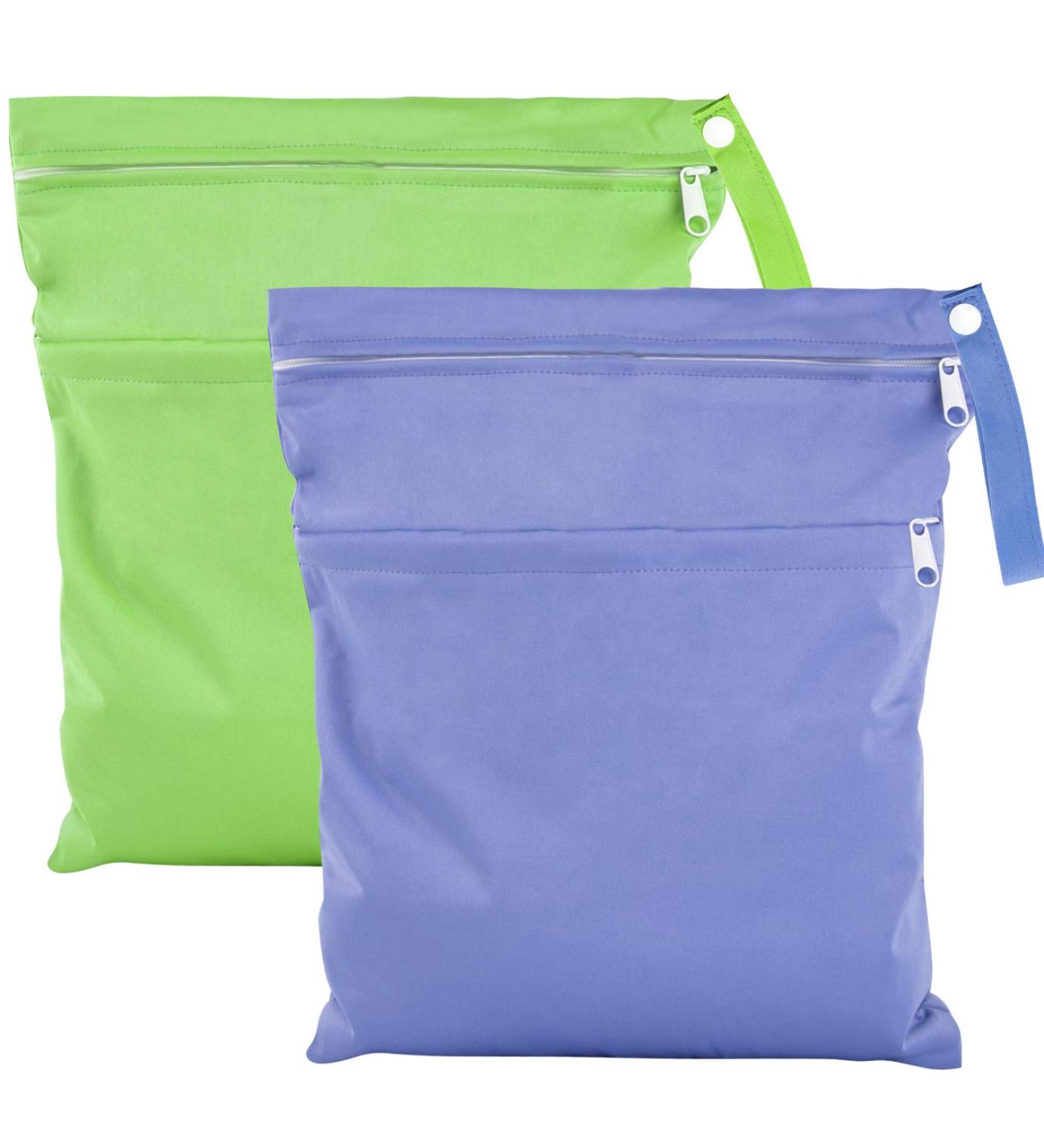 Wet Bag Waterproof Reusable with Two Zipper Pockets for Wet Clothes - Ideal for Swimming, Beach, Pool, Gym - KONUNUS - Buy Online on GoSupps.com