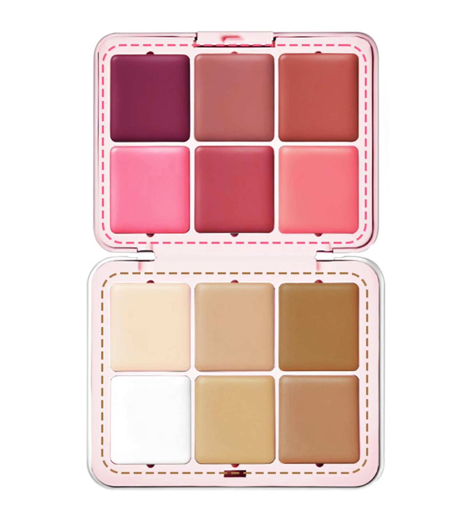 12 Colors Blush and Concealer Palette High Pigmented Full Coverage Matte Contour Palette Long Lasting Waterproof Blendable Blush Blusher Contour and - Buy Online on GoSupps.com