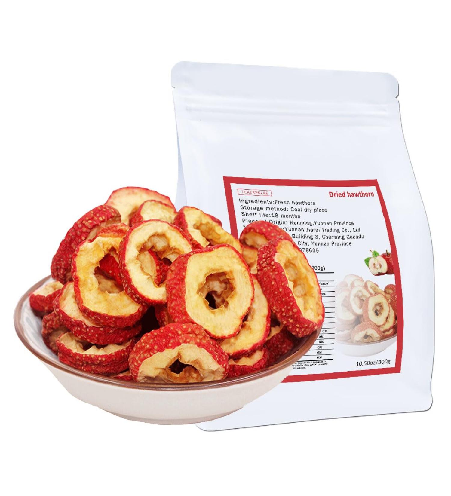 hawthorn slices Hawthorn slices 10.6oz/300g Hollow circle fresh hawthorn Making tea with - Buy Online on GoSupps.com