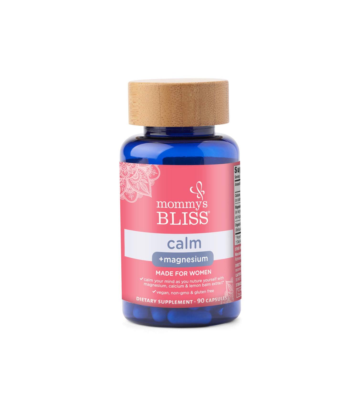 Mommy's Bliss Calm + Magnesium for Women - 90 Capsules for Relaxation & Stress Relief - Buy Online on GoSupps.com
