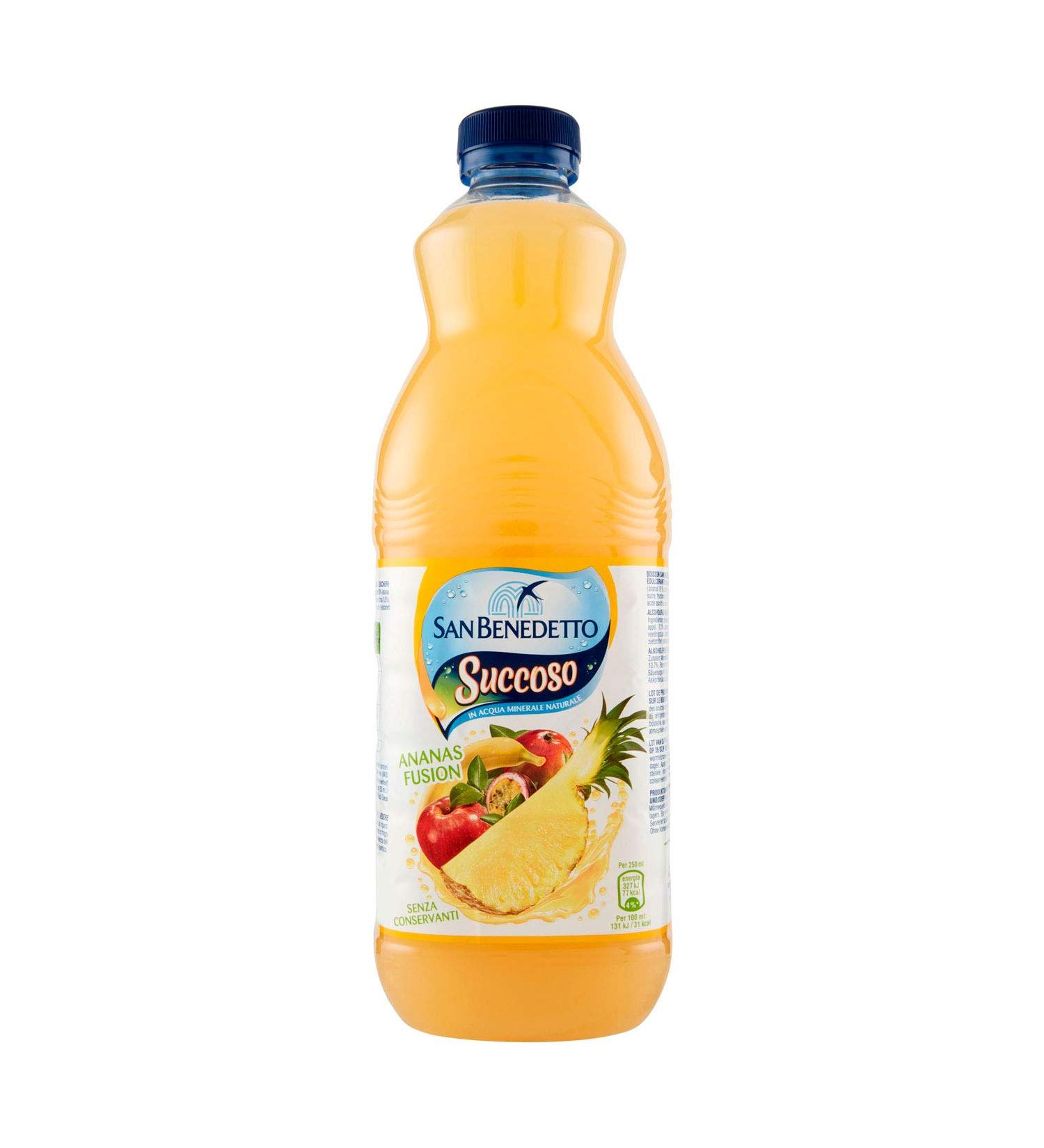  San Benedetto San Benedetto Juicy Pineapple Fusion in Natural Mineral Water - 1.5 L - Buy Online on GoSupps.com