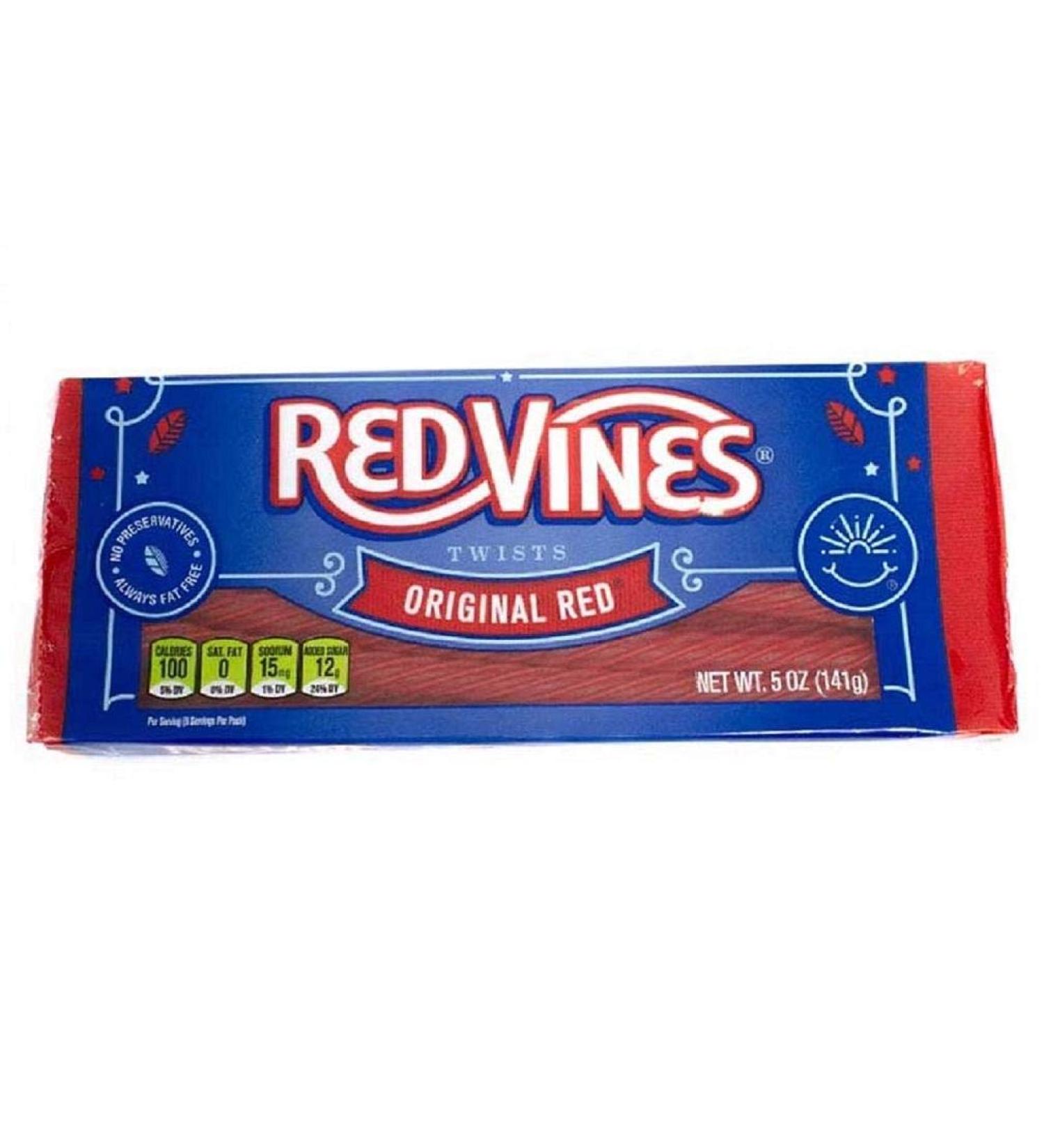 Red Vines Licorice Twists 5oz Tray, Original Red Flavor, Soft & Chewy Candy - 24 Pack - Buy Online on GoSupps.com