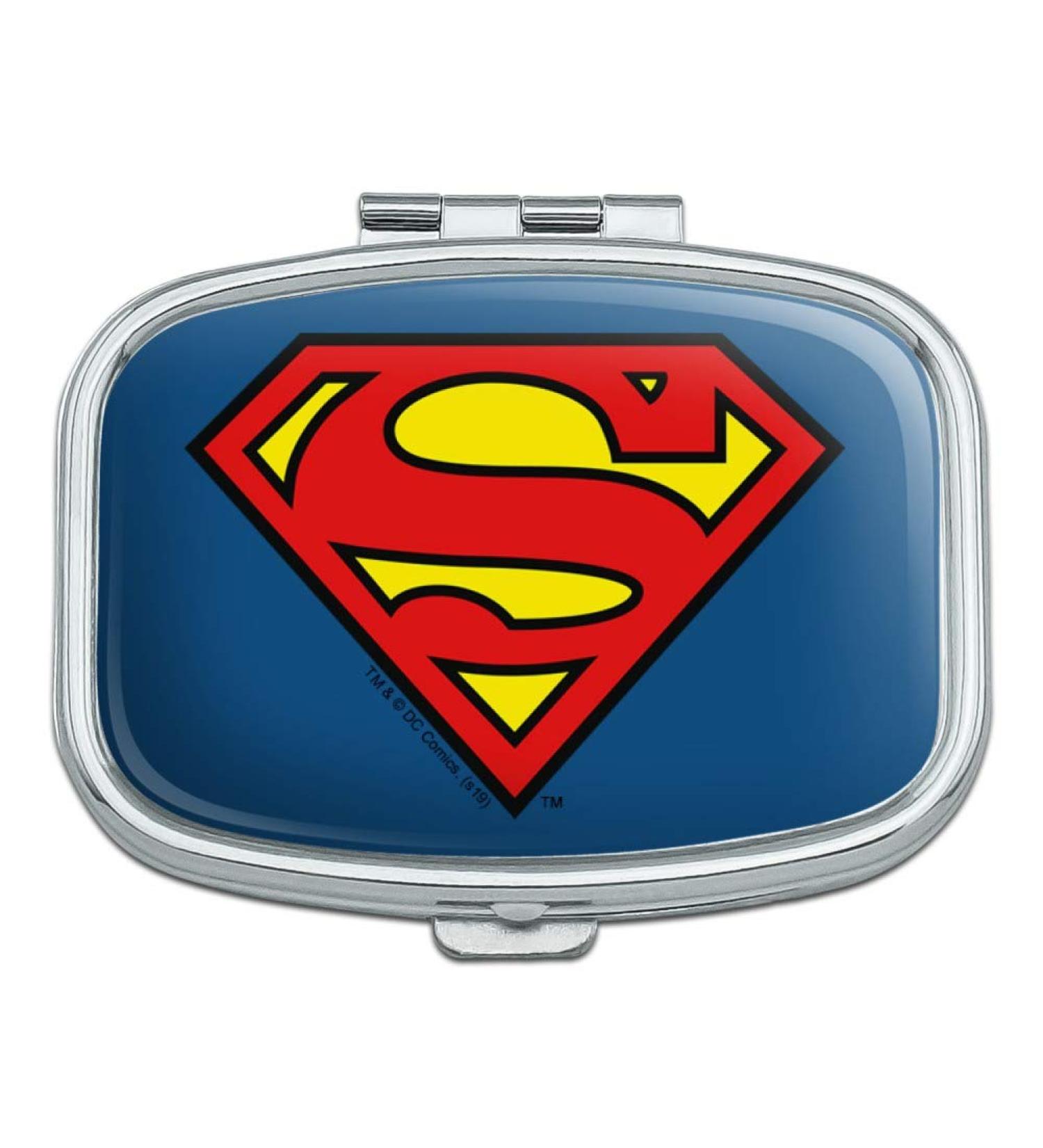 Buy Superman Classic S Shield Logo Rectangle Pill Case | Unique Trinket Gift Box for Collectors - Buy Online on GoSupps.com
