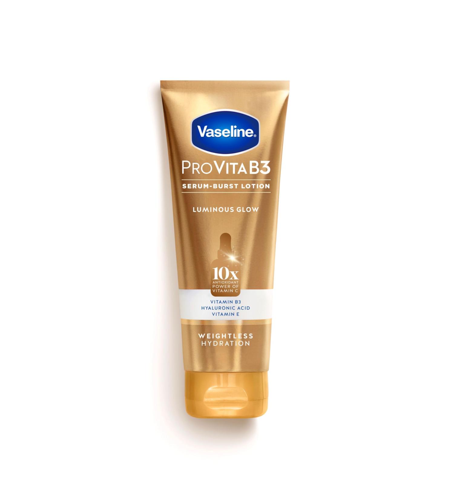 Vaseline Pro VitaB3 Serum Burst Lotion - 10x Antioxidant Vitamin C & B3 for Luminous Glowing Skin | Lightweight 7.5 Fl Oz - Shop Internationally - Buy Online on GoSupps.com
