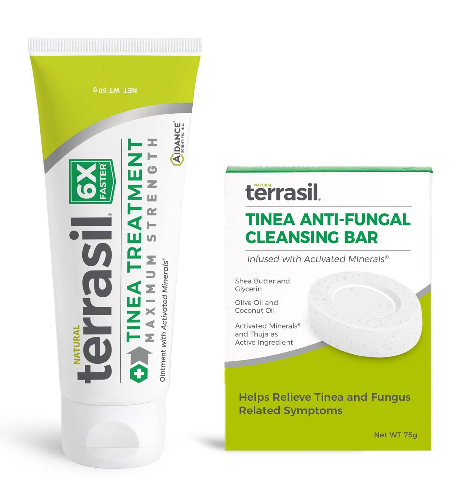 Terrasil Tinea Versicolor Treatment Max - 1.76oz Tube & Soap Bar Combo Pack - Buy Online on GoSupps.com