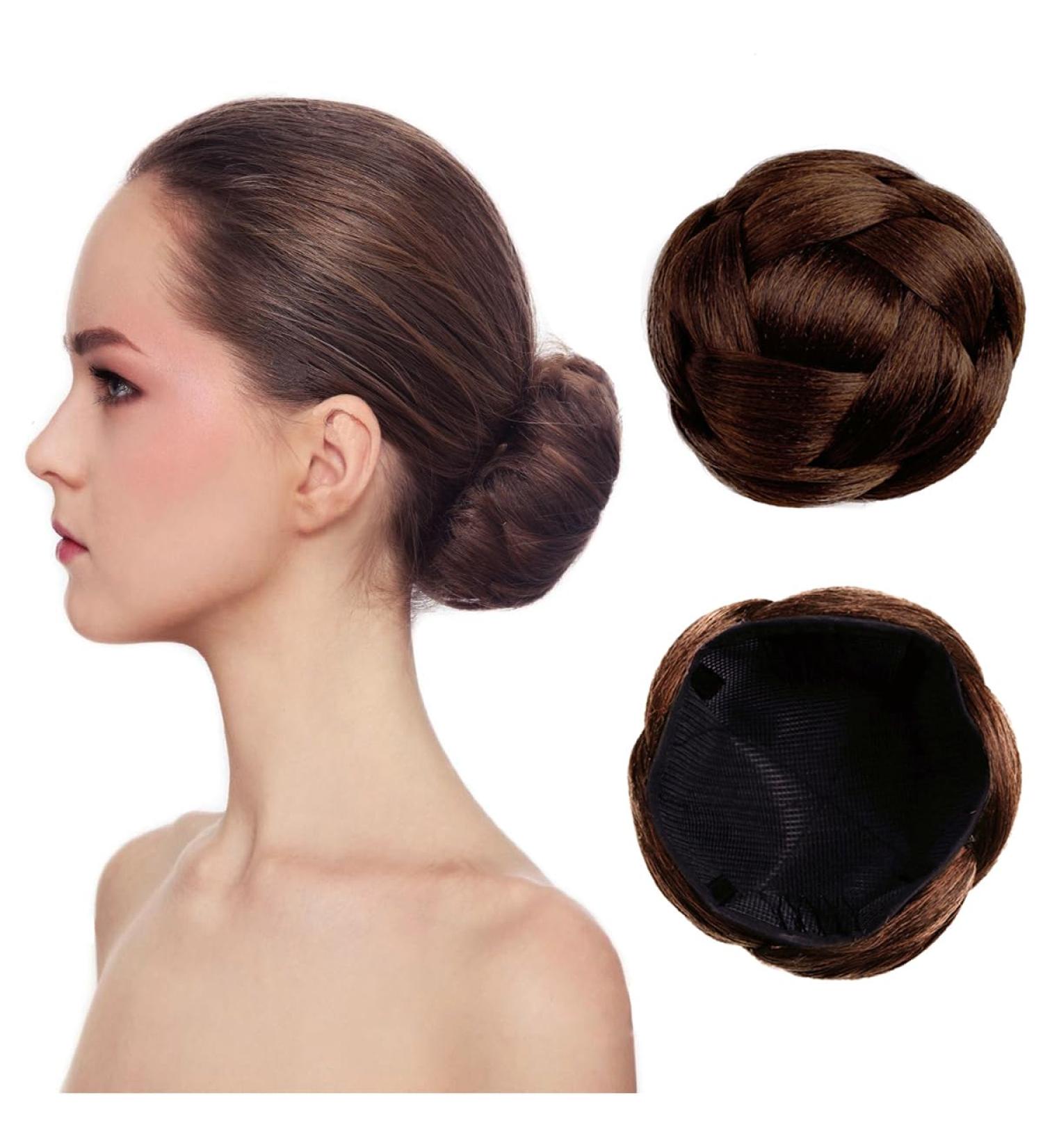 Neat Braid Bun Quick Low Chignon Hair Clip Donut Updo Ponytail Extension #4 - Perfect for Effortless Styles & International Shipping - Buy Online on GoSupps.com