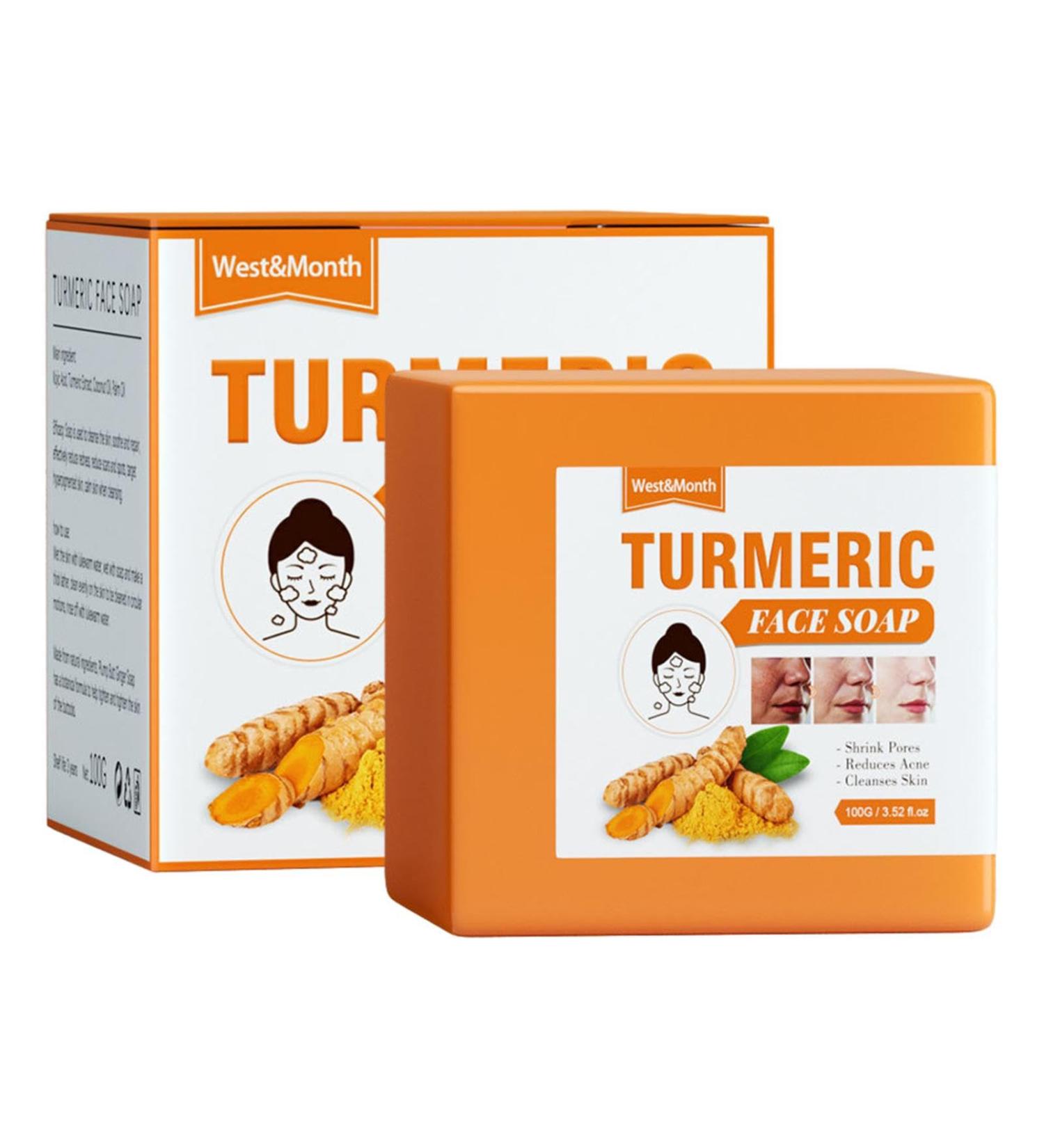 Turmeric Lightening Soap Turmeric Soap Spots Hyperpigmentation Smooth Skin Turmeric Facial Soap Turmeric Soap Bar for Deep Cleansing of the Face from Pw tools - Buy Online on GoSupps.com