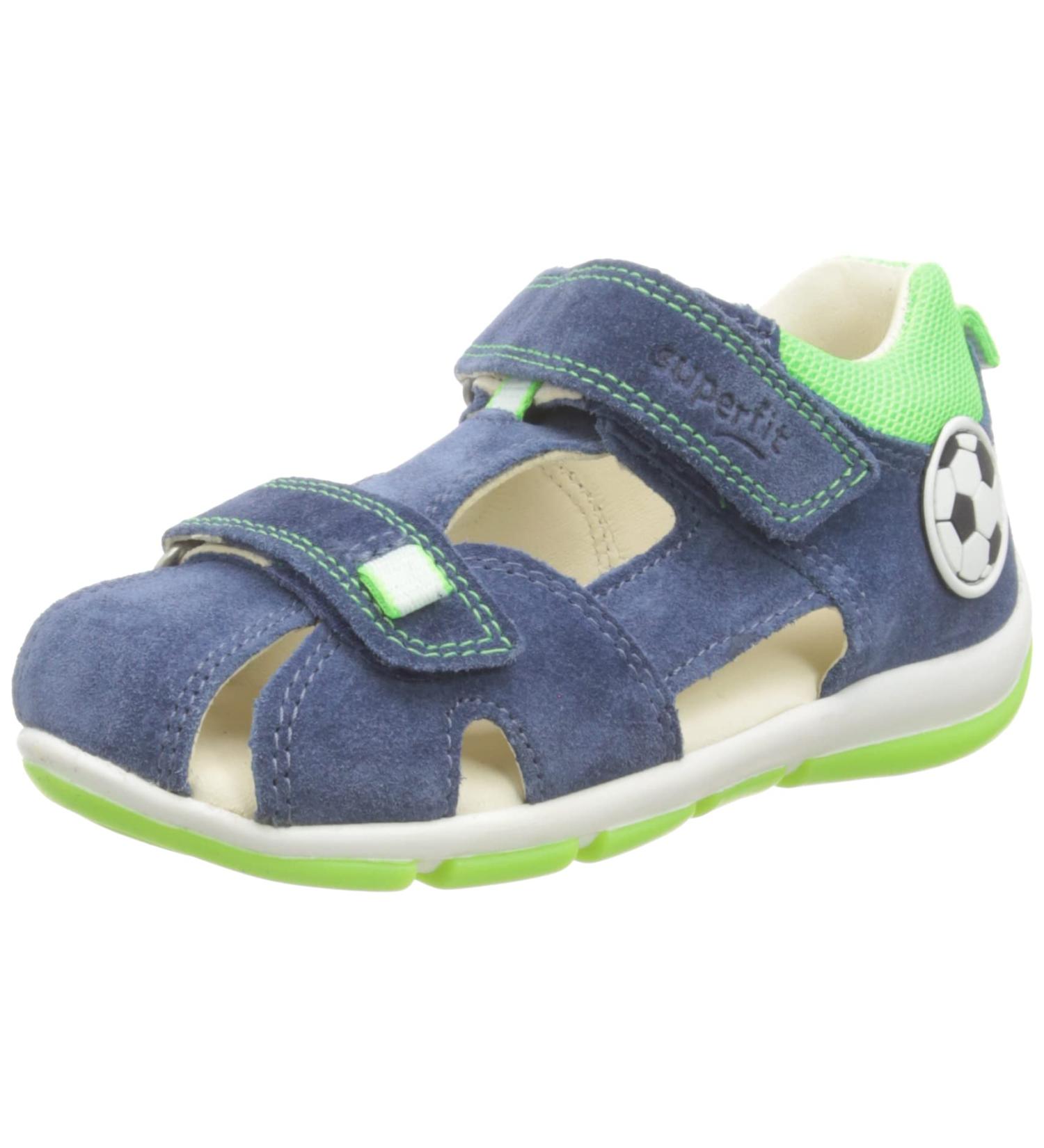 Superfit Freddy Sandal Blue/Light Green 8020 - Size 2 UK Child - Buy Online on GoSupps.com
