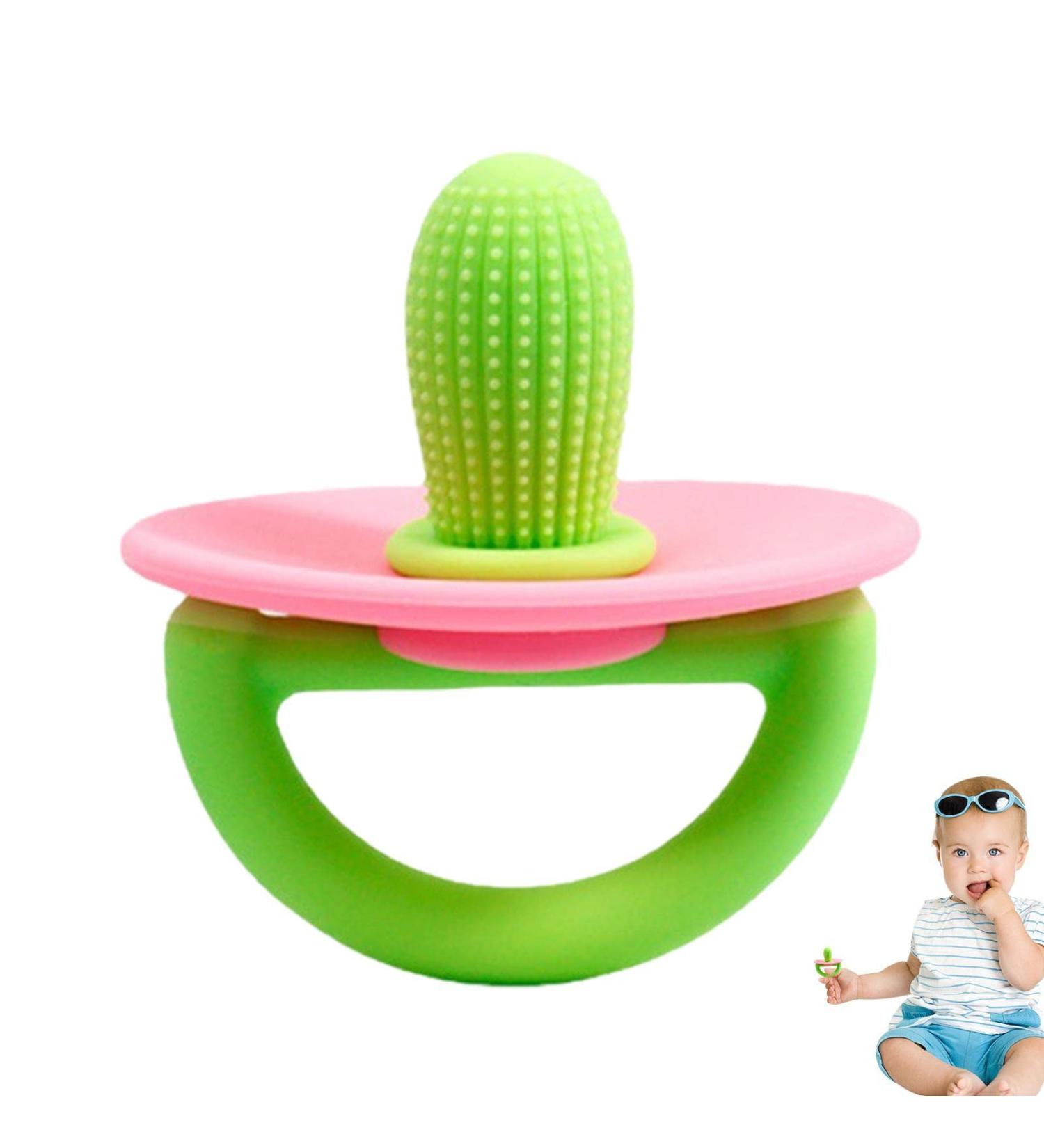 Hod's Baby Custody Tool | Silicone Cactus Bite Rings for Toddlers & Infants | Soft Silicone Toys for Boys & Girls - Buy Online on GoSupps.com