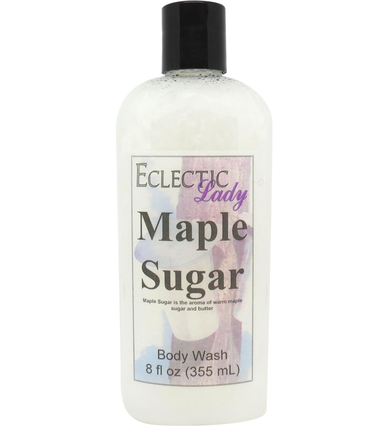 Eclectic Lady Liquid Pearl Body Wash - Maple Sugar Scent 3-in-1 Use For Bubble Bath Hand Soap & Body Wash Phthalate-Free Maple Sugar Fragrance Handcrafted in USA (8 oz) 8 Fl Oz (Pack of 1) - Buy Online on GoSupps.com