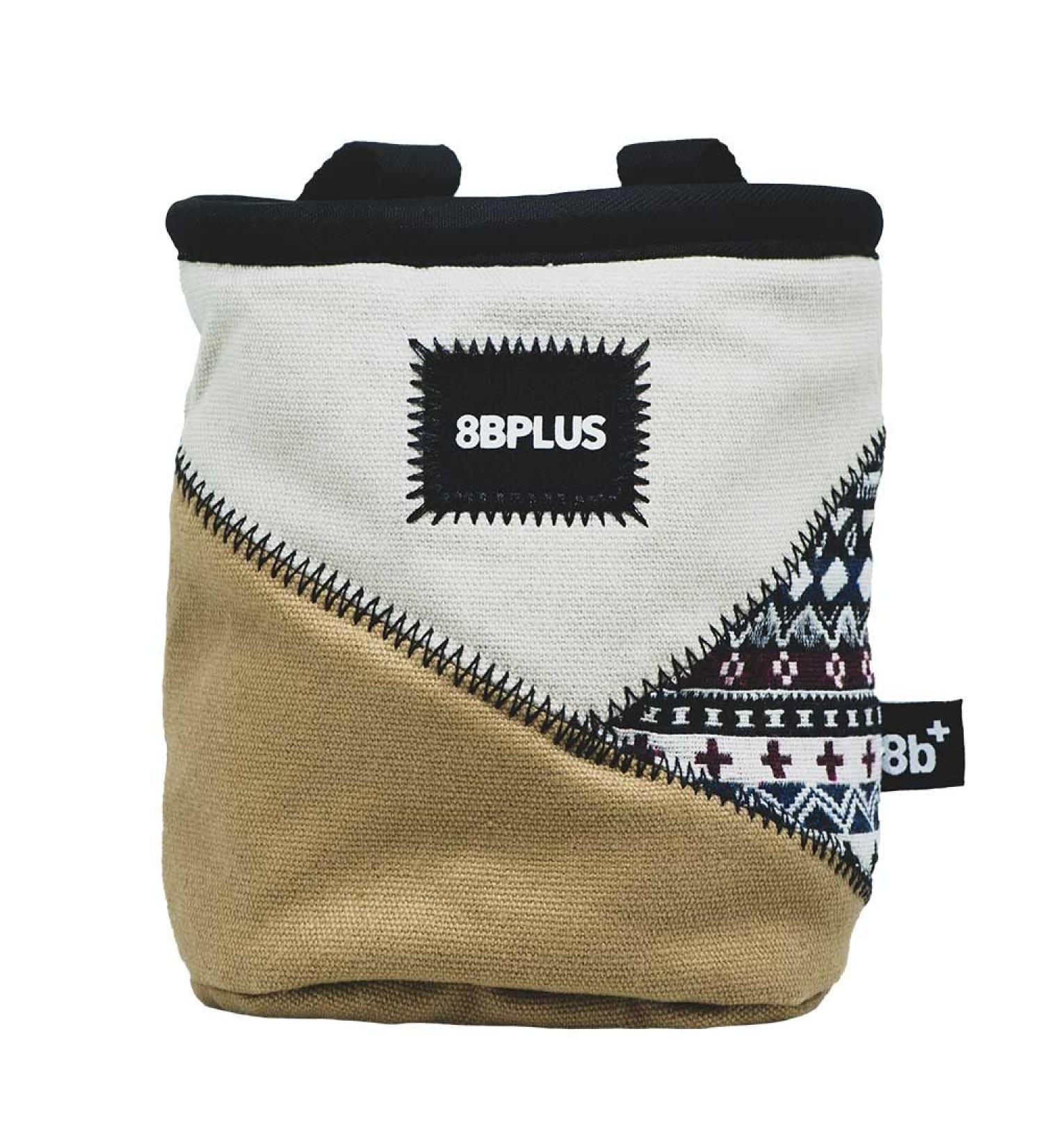 8BPLUS PROGAG Chalk Bag for Climbing & Bouldering - Includes Belt Carabiner & Gift Box - Wide Opening Brush Holder for Left & Right-Handed - Sand Color - Buy Online on GoSupps.com