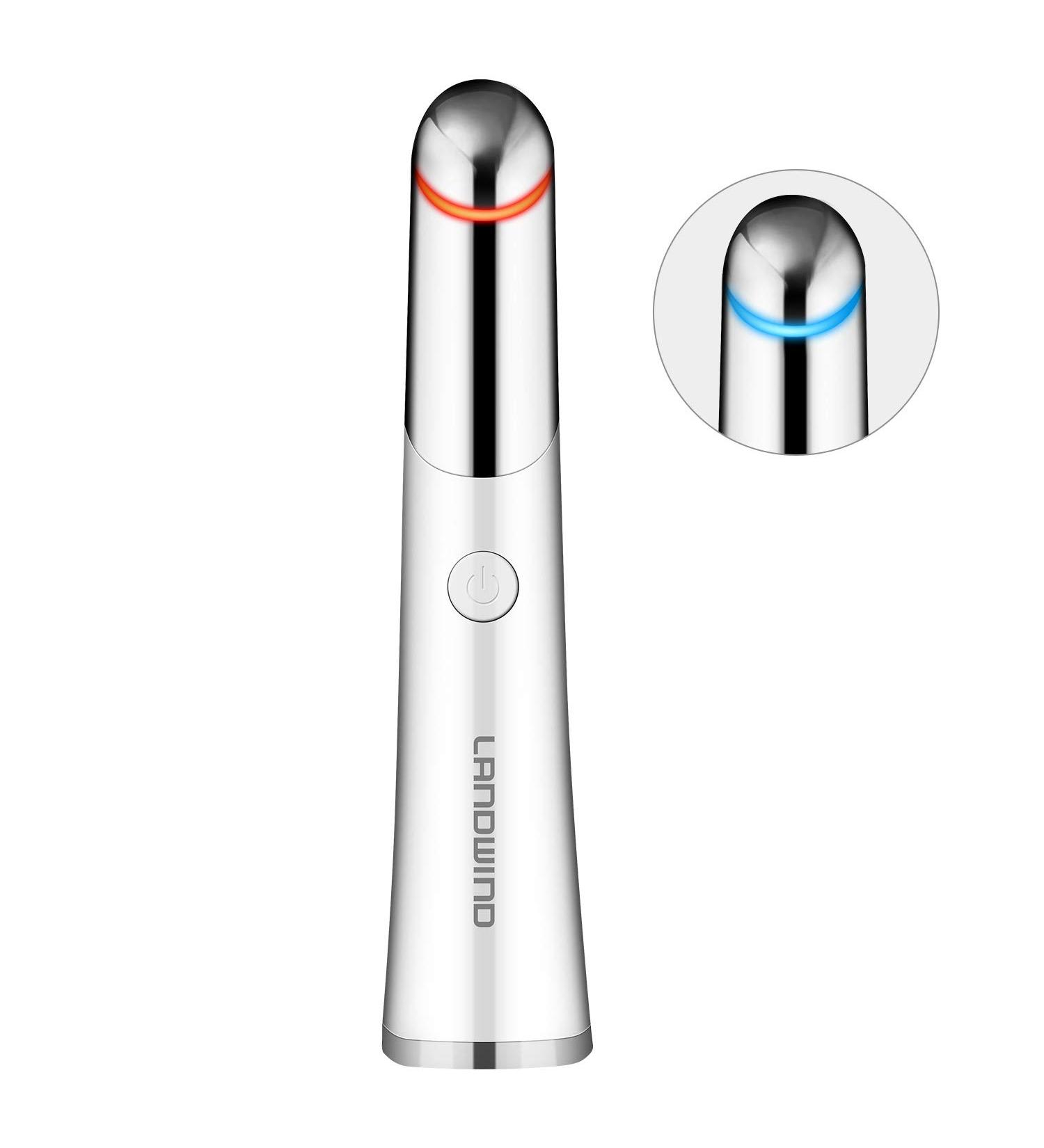 LANDWIND Eye Massager: 42 Heated Facial Massager for Dark Circle Removal, Puffy Eyes, and Eye Bags - Buy Online on GoSupps.com