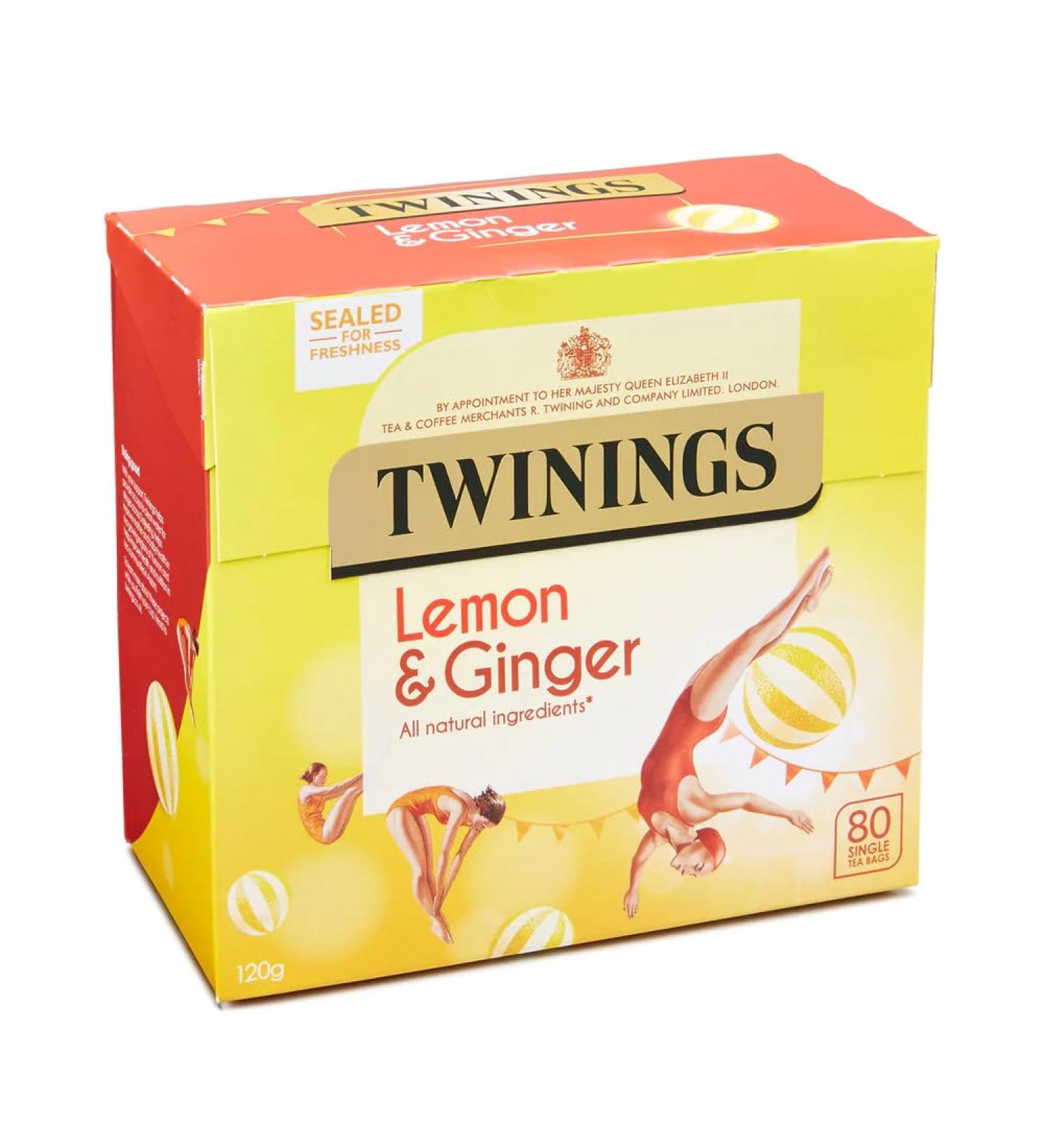 Lemon & Ginger Tea from England 80 Bags | Premium Imported Tea by Shestore24 - Buy Online on GoSupps.com