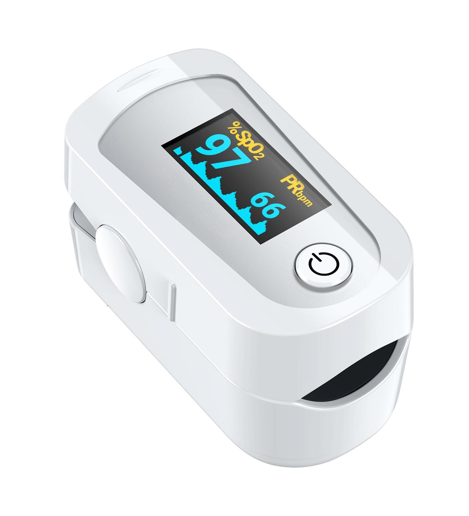 VALE Fingertip Pulse Oximeter MD-CS55 | Color OLED Display | Includes Batteries & Carrying Strap | International Shipping Available - Buy Online on GoSupps.com
