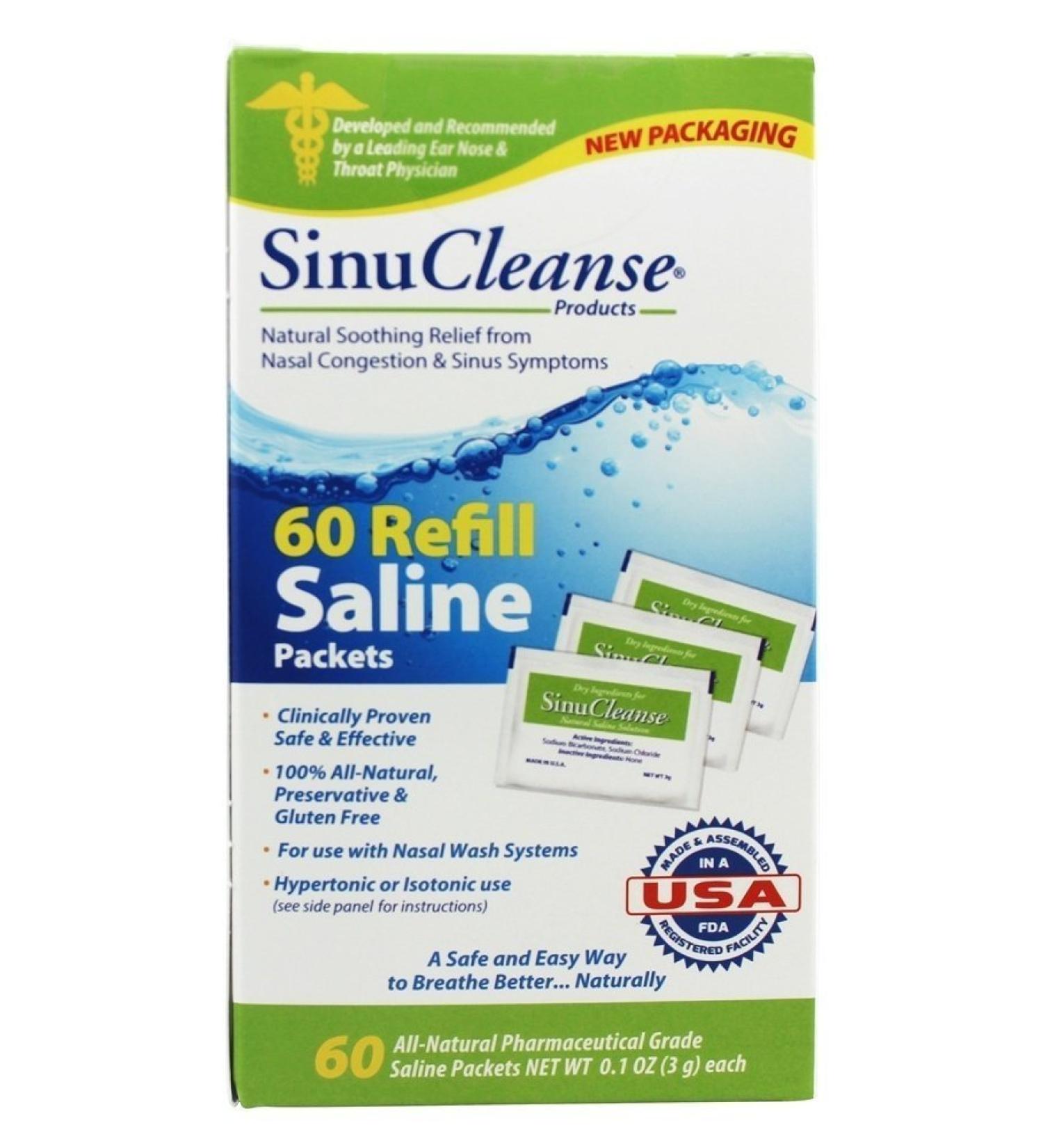 Sinucleanse Systems Nasal Saline Refill Packets