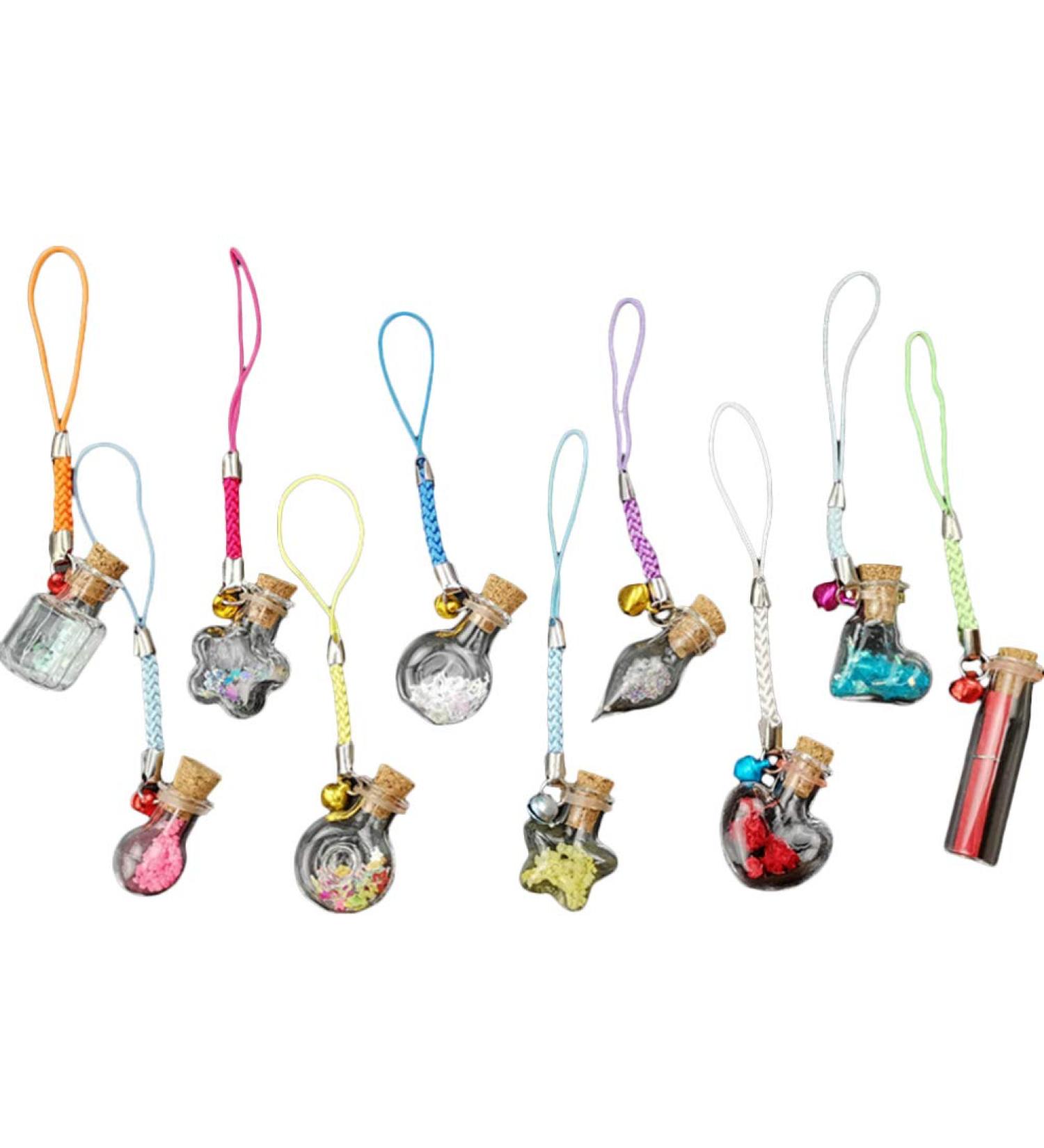 Milisten Clear Glass Jars 10PCS Unique Wishing Bottle Decor Delicate Drift Bottle Starry for Child Children Kids Glass Pendant - Buy Online on GoSupps.com