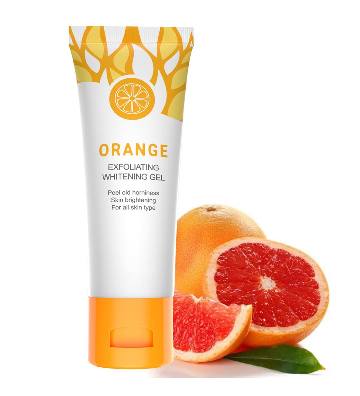 Orange Face Scrub Exfoliator Exfoliating Whitening Gel Orange Peeling Gel Exfoliating Gel Whitening Scrub Exfoliating Gel Soft Your Skin and Remove Dead Skin For Smooth & Radiant (50g) - Buy Online on GoSupps.com