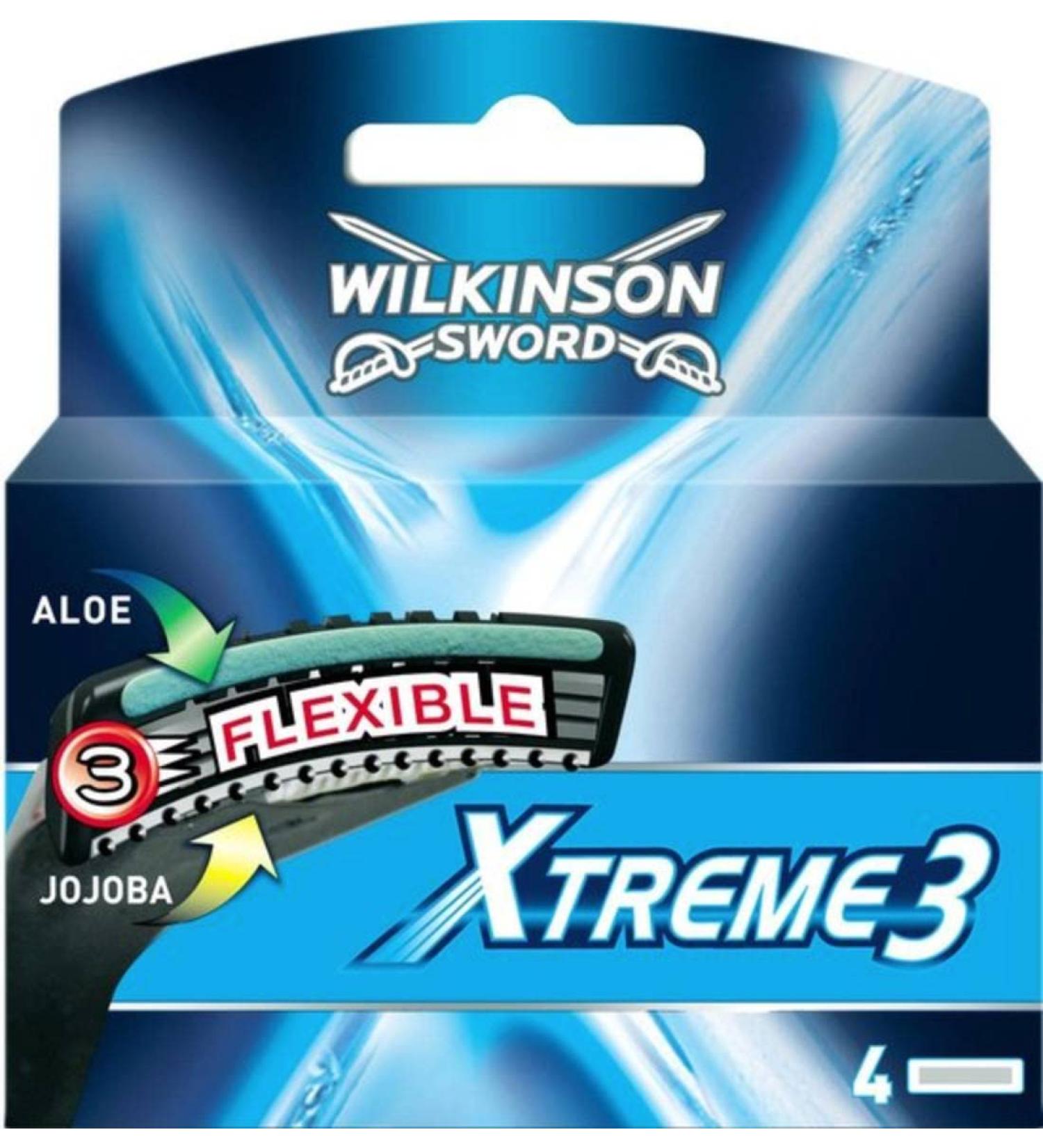Pack of 4 Wilkinson Xtreme 3 Razor Blades - Superior Shaving Quality - International Shipping Available - Buy Online on GoSupps.com