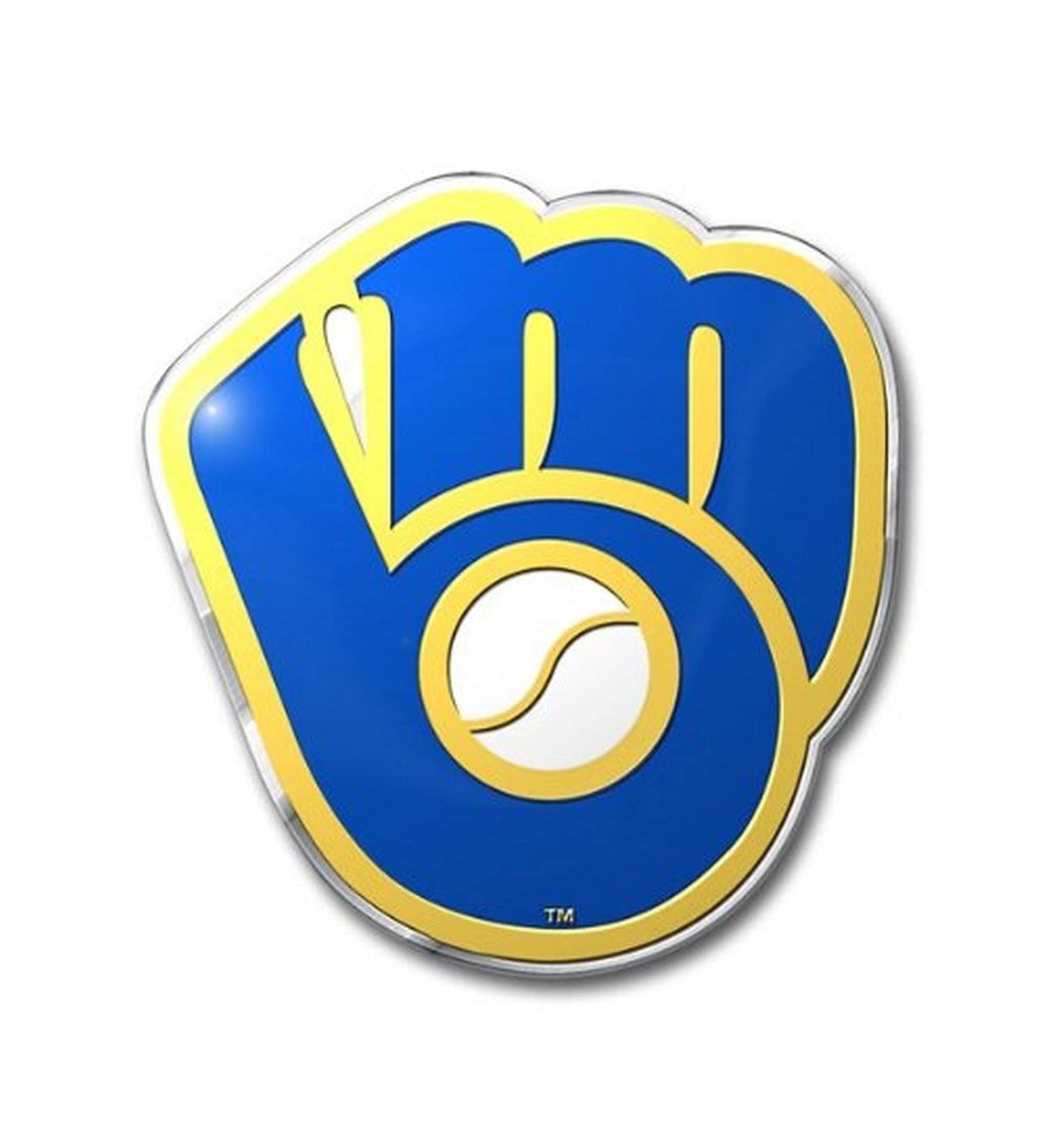 MLB - Milwaukee Brewers Heavy Duty Aluminum Color Emblem