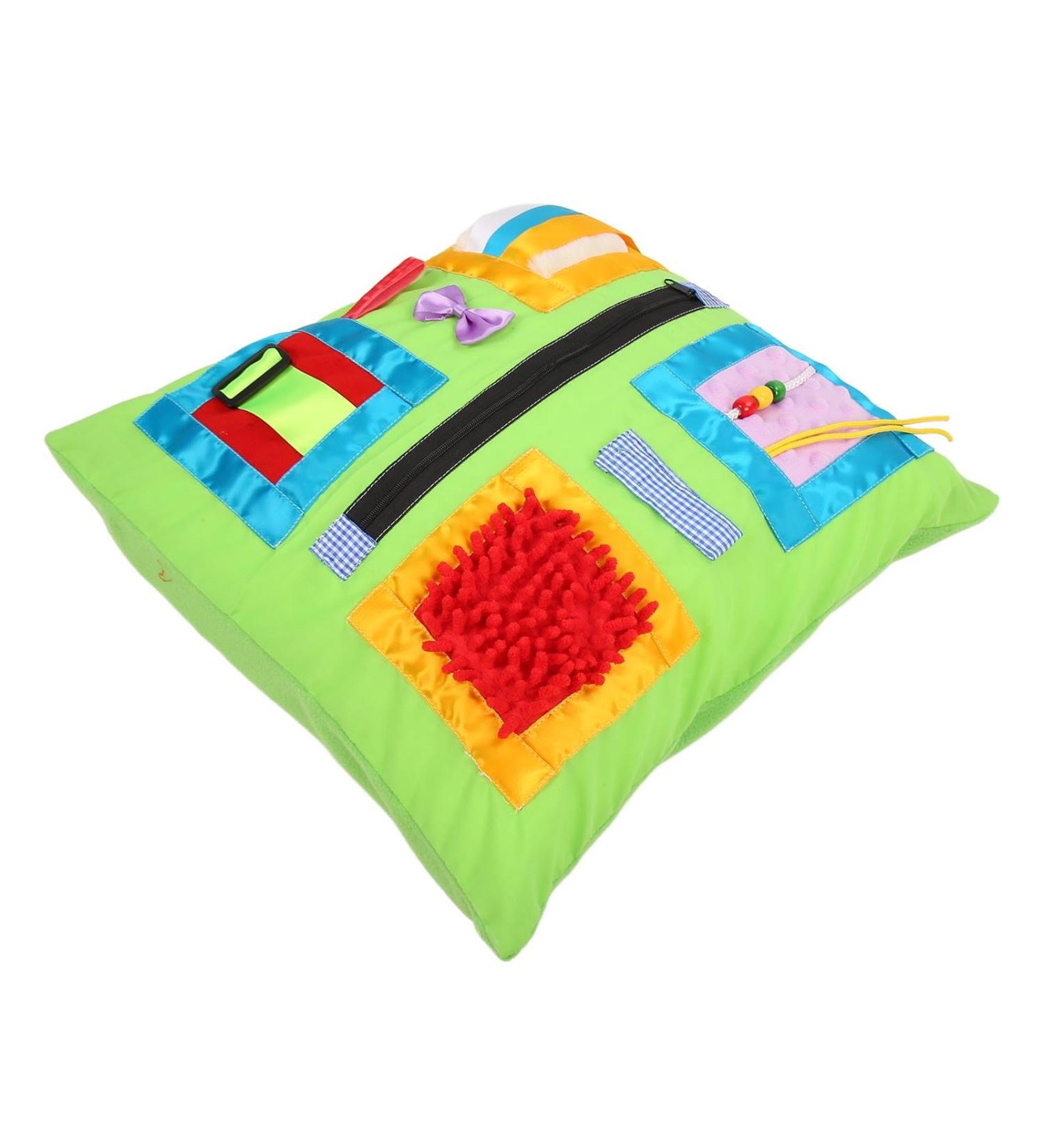 HOHXFYP Dementia Pillow Fidget Sensory Pillow Calming and Comforting Activities for Adults with Dementia Removable Pillowcase Dementia Products for Elderly - Buy Online on GoSupps.com