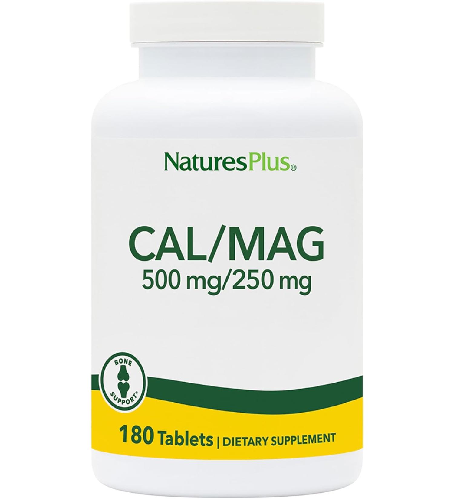 Natures Plus Cal/Mag - 180 tablets - Buy Online on GoSupps.com