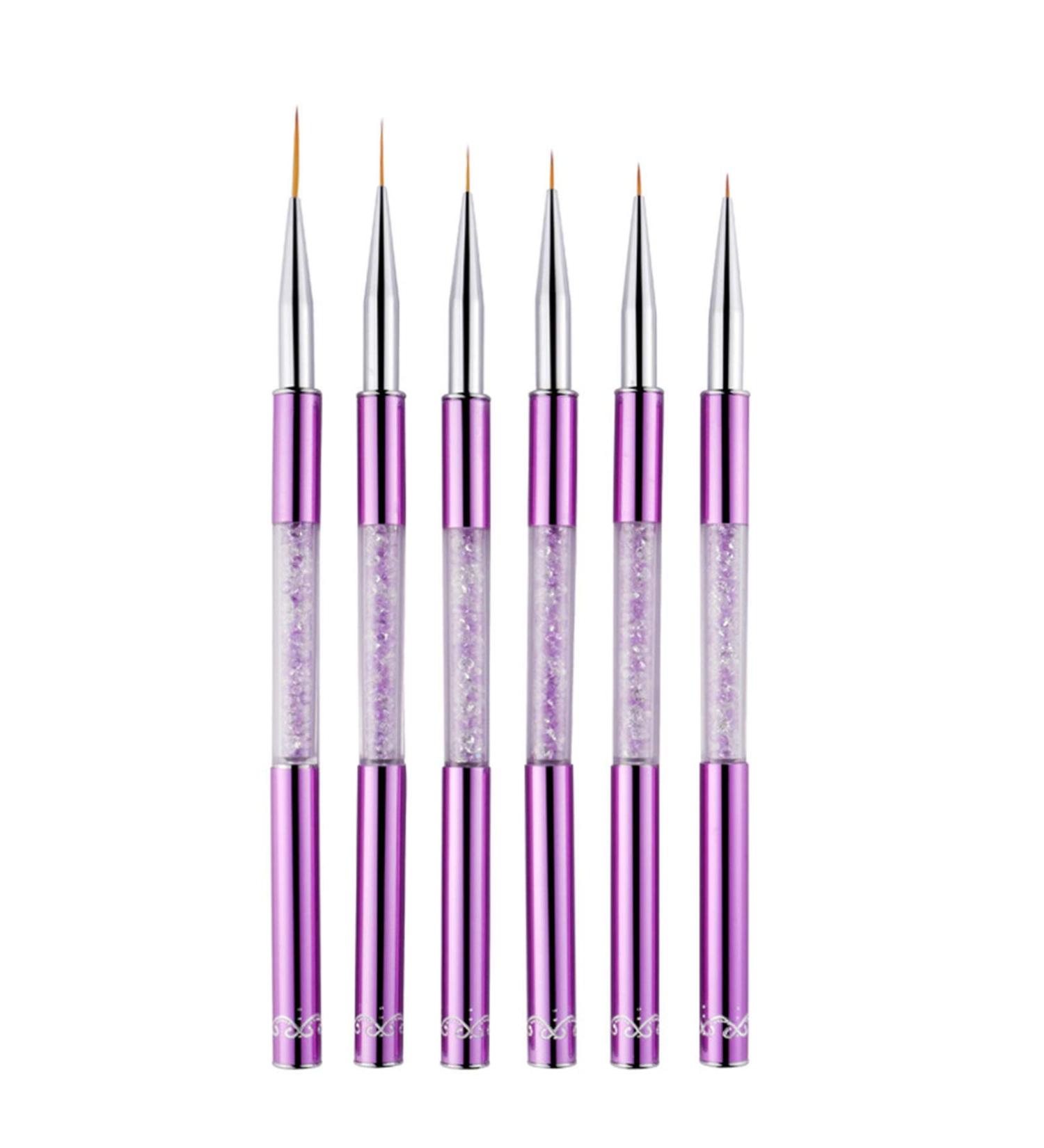 6 Pcs Nail Painting Pen Set - DIY Nail Art Brush Tools for Manicure & Salon Design - International Shipping Available - Buy Online on GoSupps.com