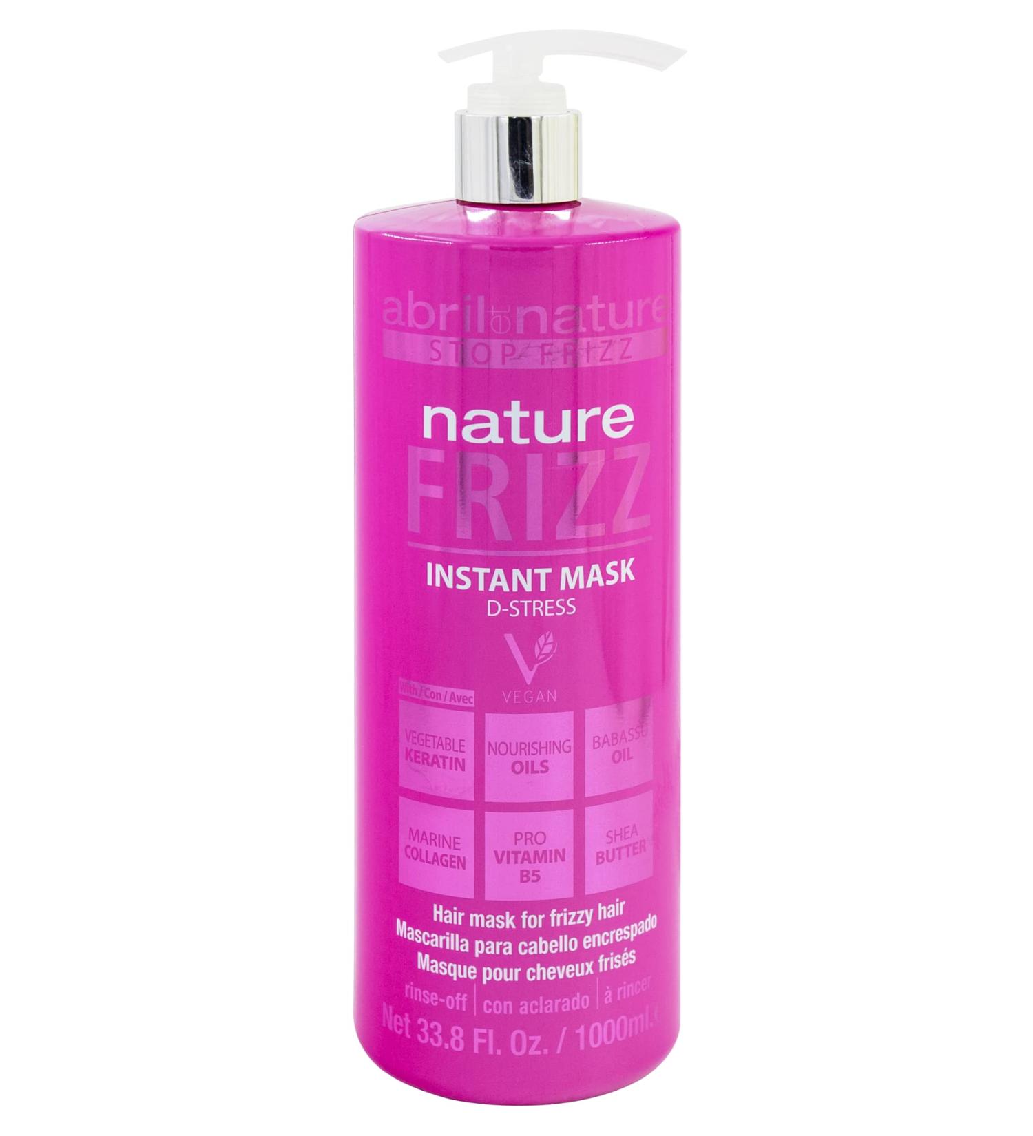 abril et nature Keratin Hair Mask - 1000ml Anti-Frizz Treatment for Dry & Frizzy Hair | International Shipping - Buy Online on GoSupps.com