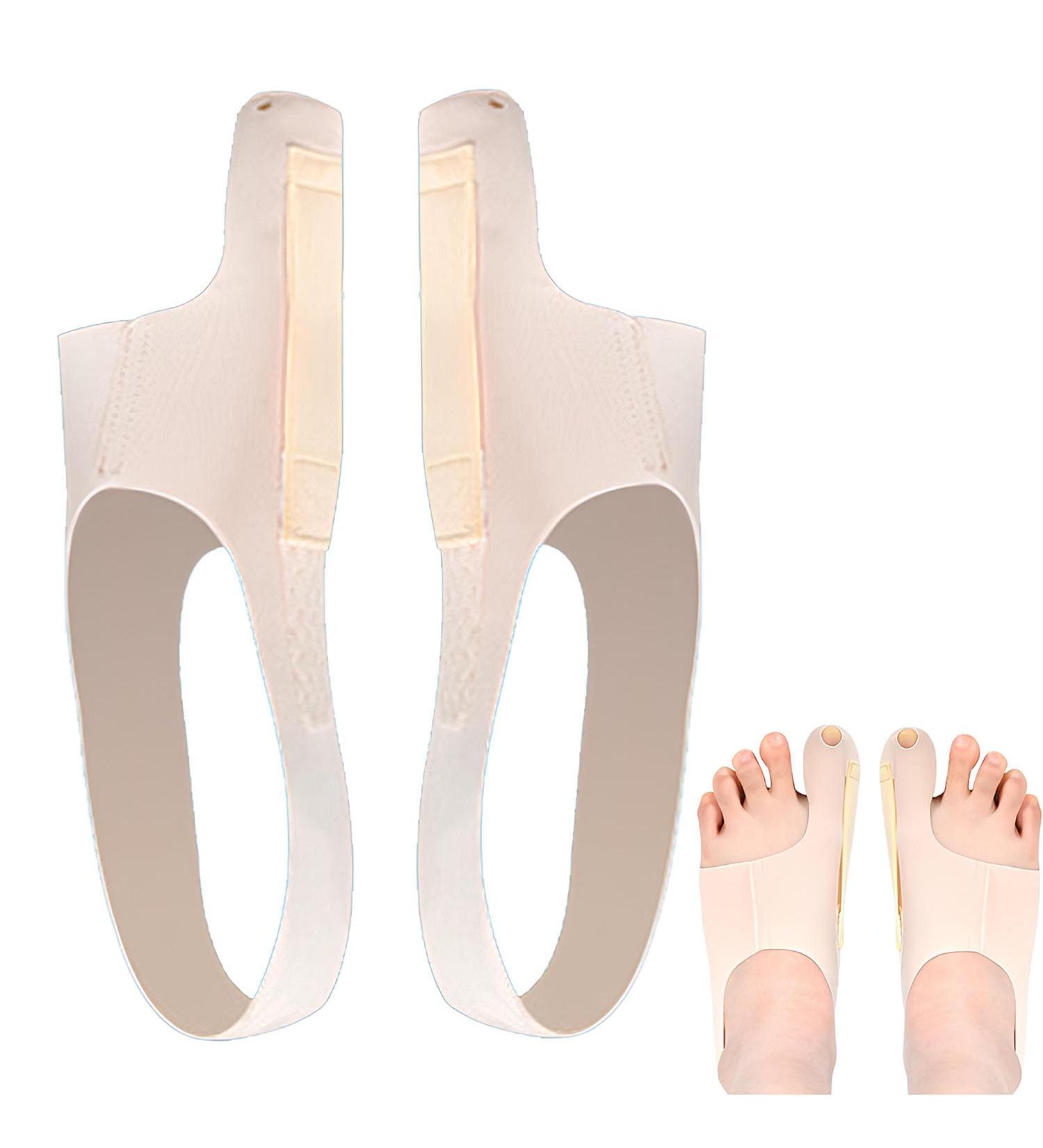 2 Pieces Hallux Valgus Rail Set - Adjustable Bunion Corrector for Daily Use | Nylon & Spandex 0.8mm Thickness Comfortable Toe Correction - Buy Online on GoSupps.com