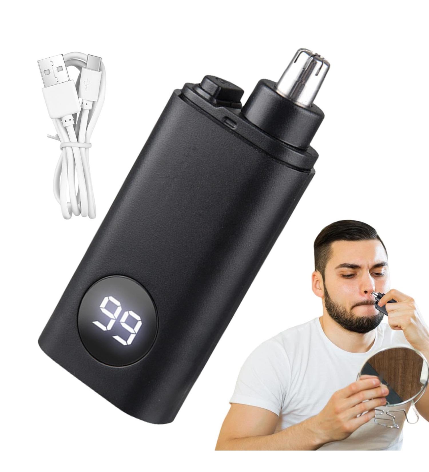 Ear And Nose Hair Trimmer Clipper | Ear Hair Trimmer For Men Rechargeable | IPX7 Waterproof Ear Hair Removal Men's Grooming Tool PX7 Waterproof Black - Buy Online on GoSupps.com